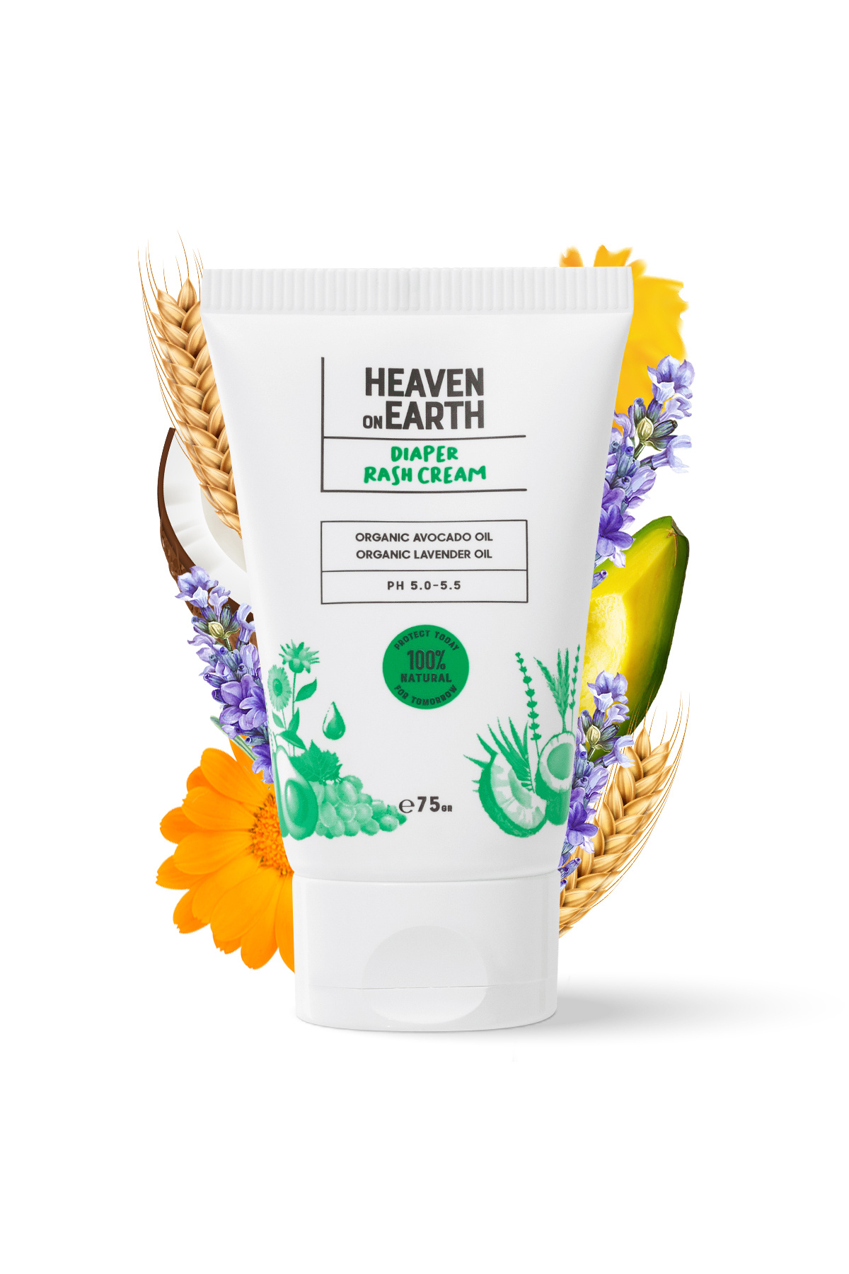 Heaven on Earth Pişik Kremi, Bebek Masaj Yağı, Köpük Şampuanı %100 Doğal Organik Vegan Içerikli Hoşgeldin Bebek Seti fotoğrafı 4 (önizleme)