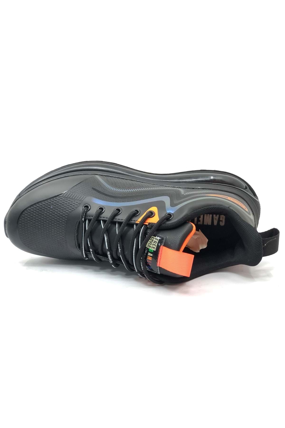 Gamelu Crazy-25-1 Free Style Sneakers Erkek Spor Ayakkabı SİYAH-TURUNCU — رنگارنگ AST08138 — تصویر 4 از 5
