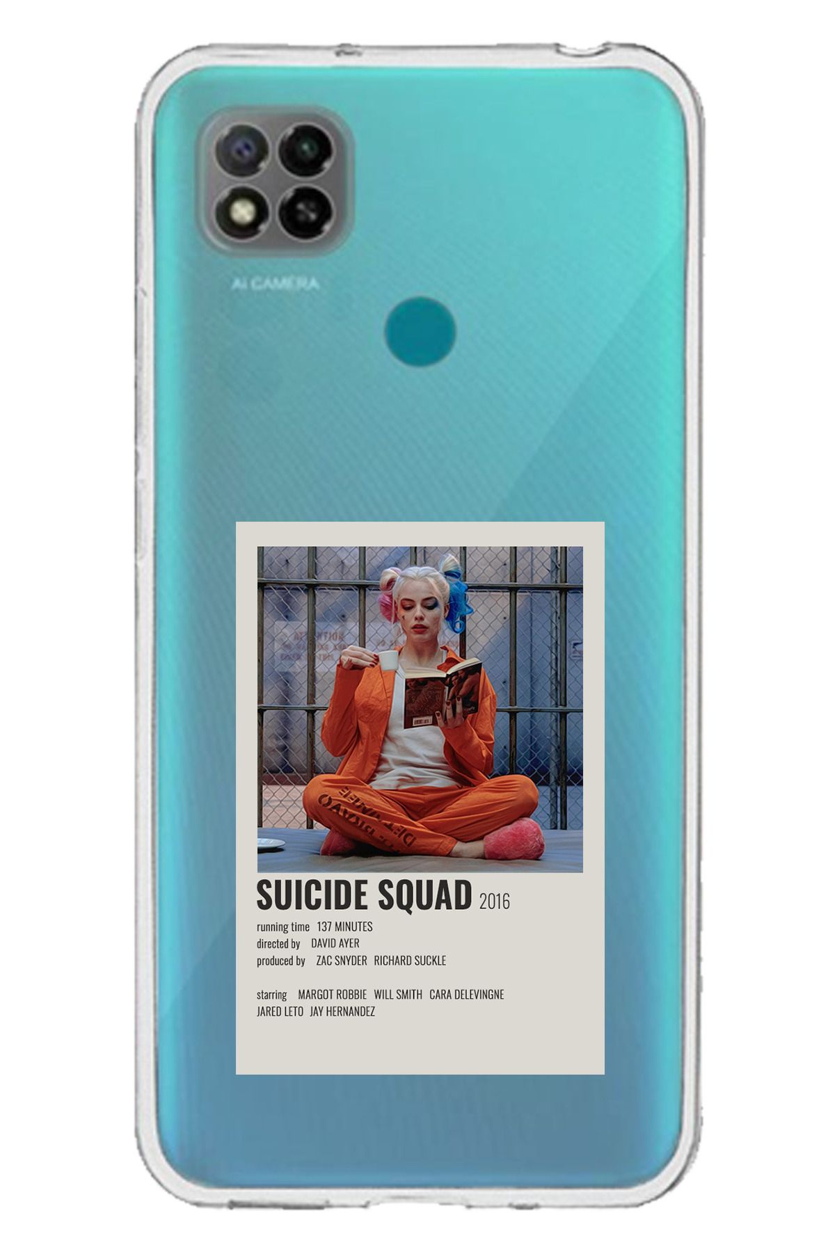 TechTree Redmi 9C / 10A Uyumlu Suicide Squad Tasarımlı Şeffaf Silikon Kılıf