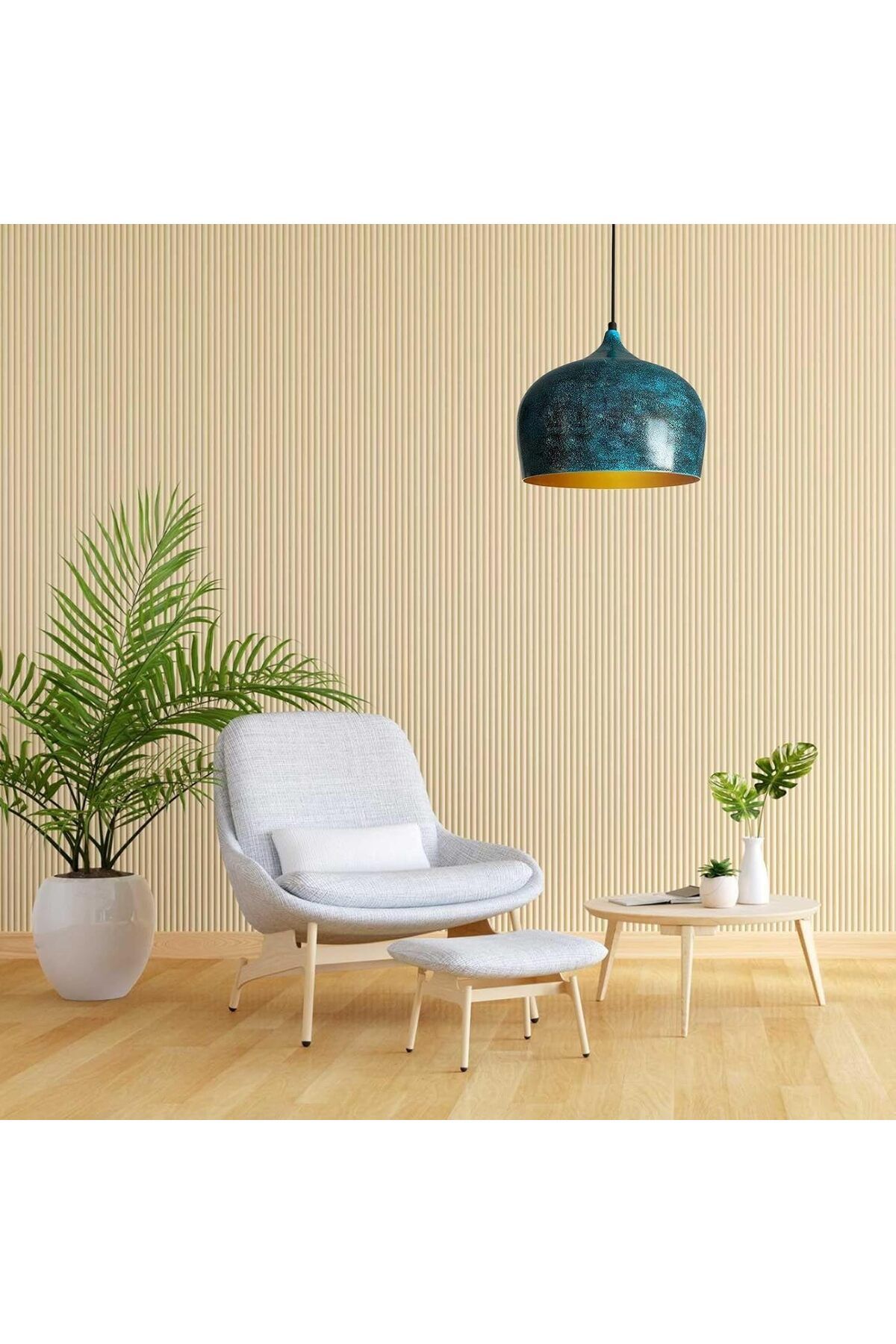Bamyum-Kreis 30 cm Hängelampe Metall E27 Ocean 3