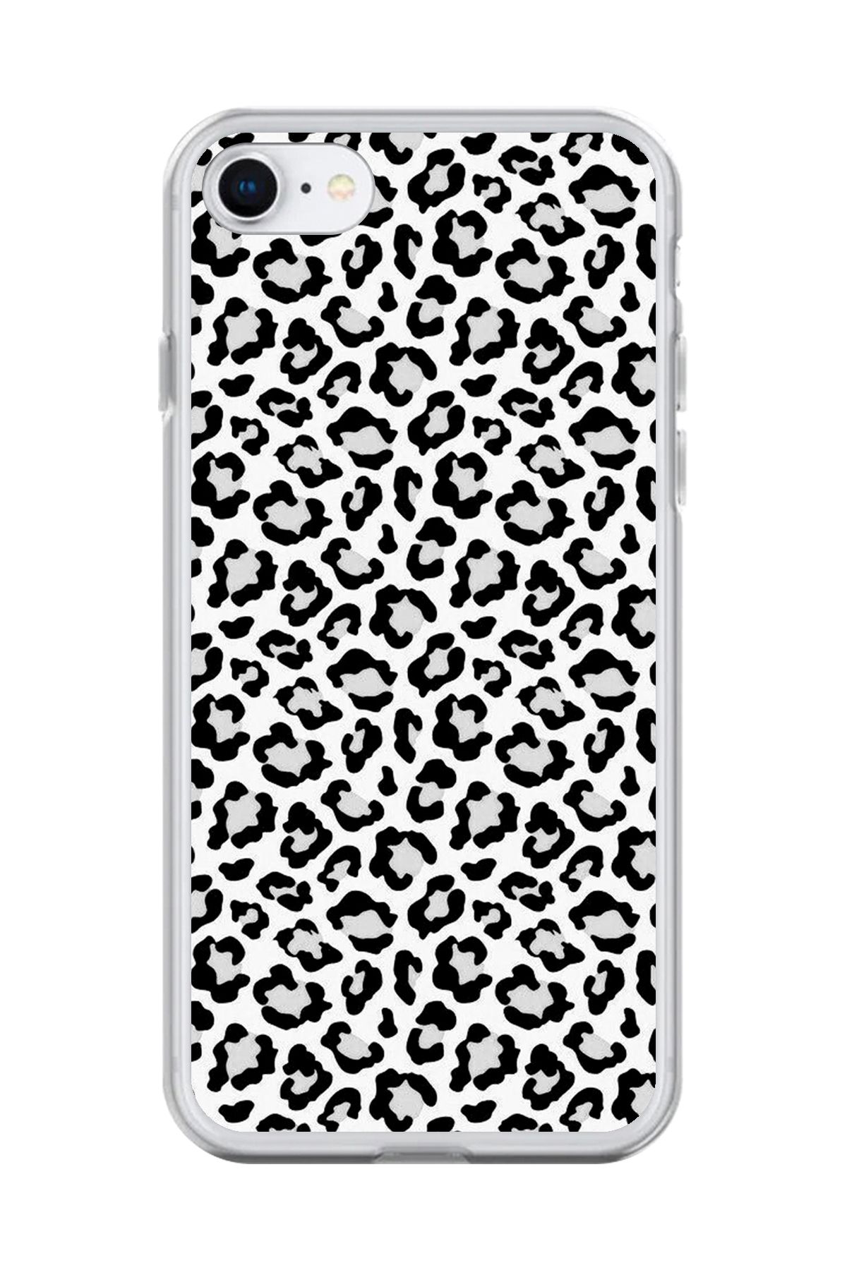 Dali Design iPhone 6 Uyumlu Şeffaf Kılıf Leopar Tasarımlı 2