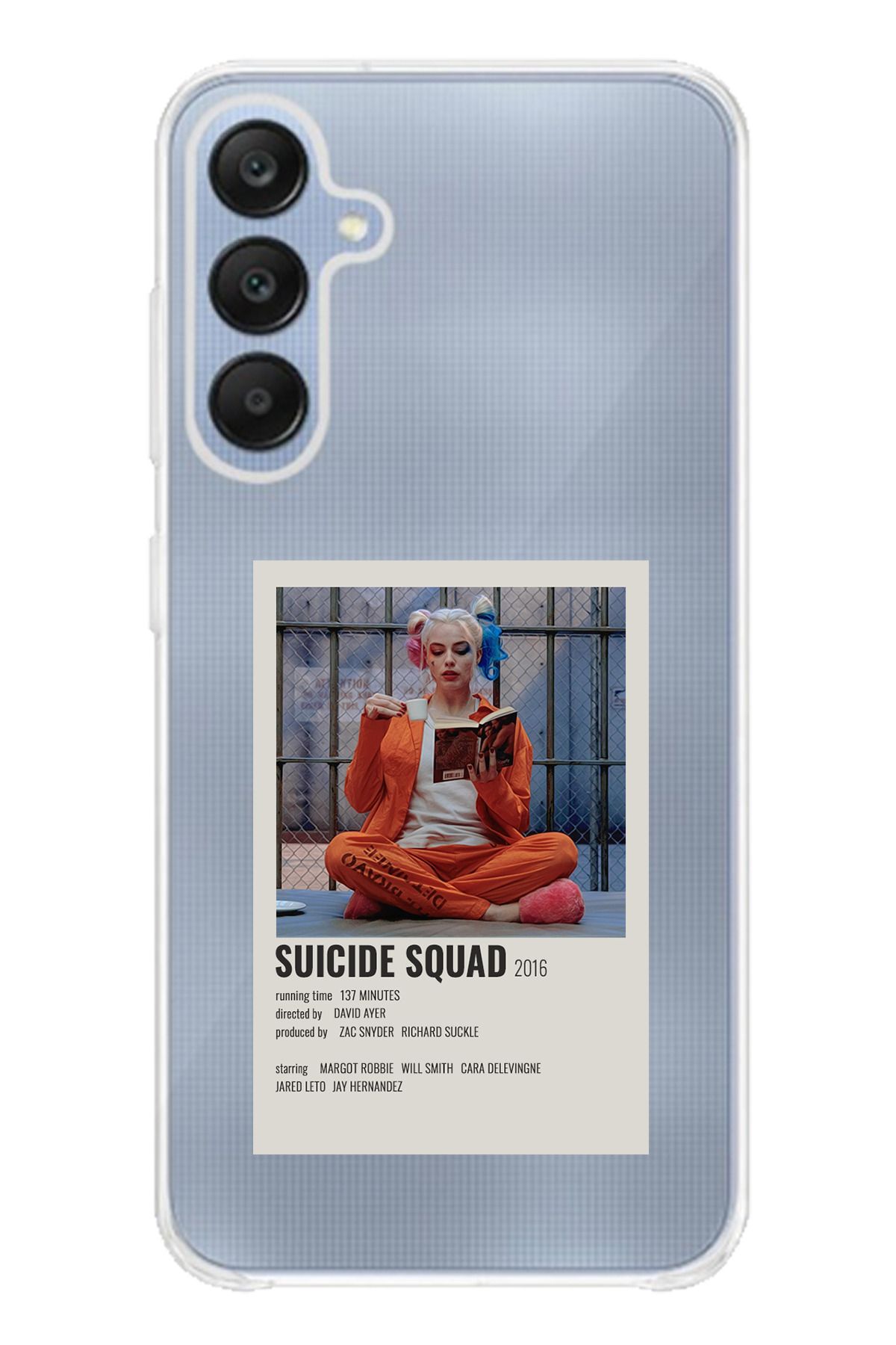 TechTree SAMSUNG Galaxy A25 Uyumlu Suicide Squad Tasarımlı Şeffaf Silikon Kılıf