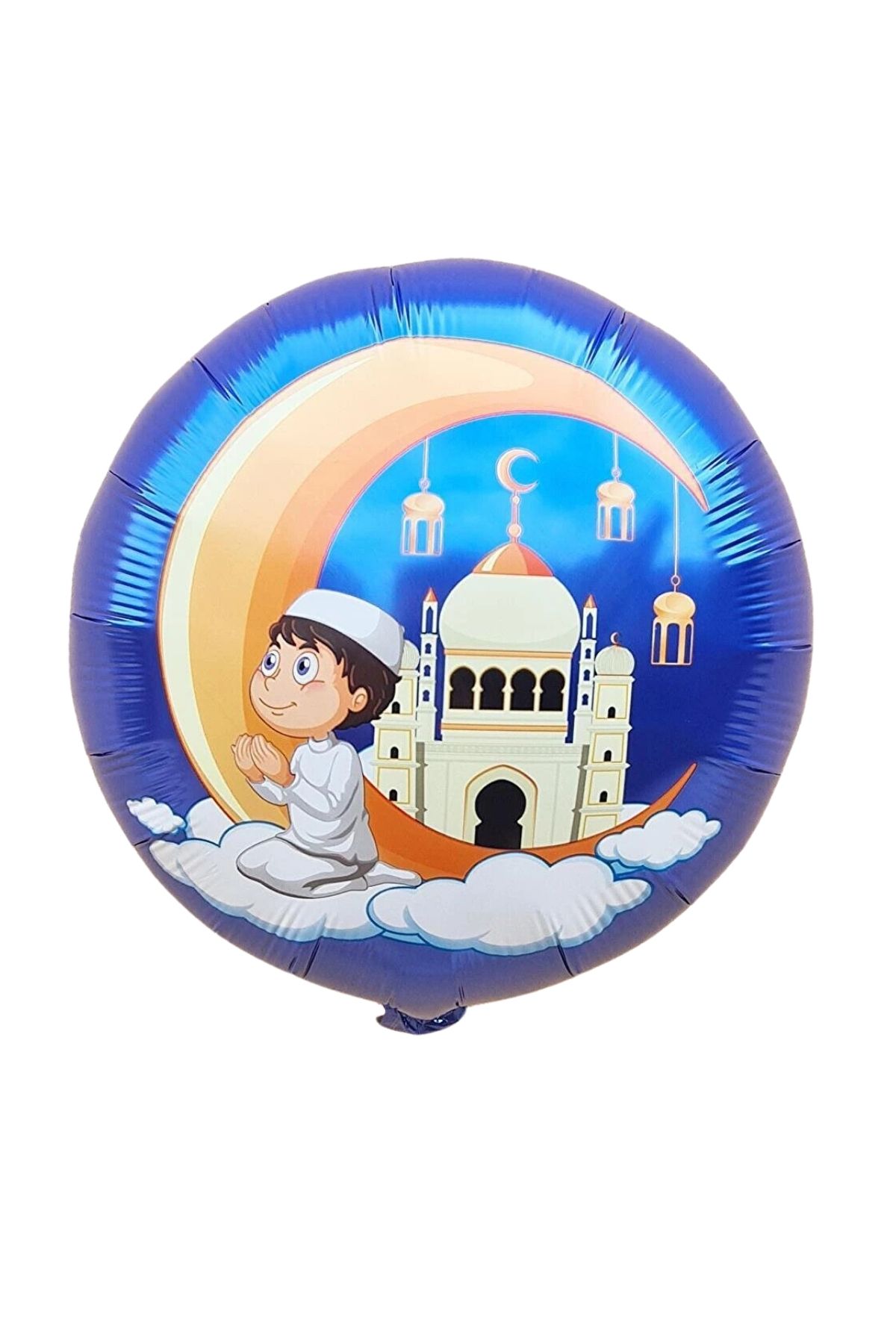 CNGZSHOP 1.Sınıf Kalite Ramazan Yuvarlak Folyo Balon 45 Cm