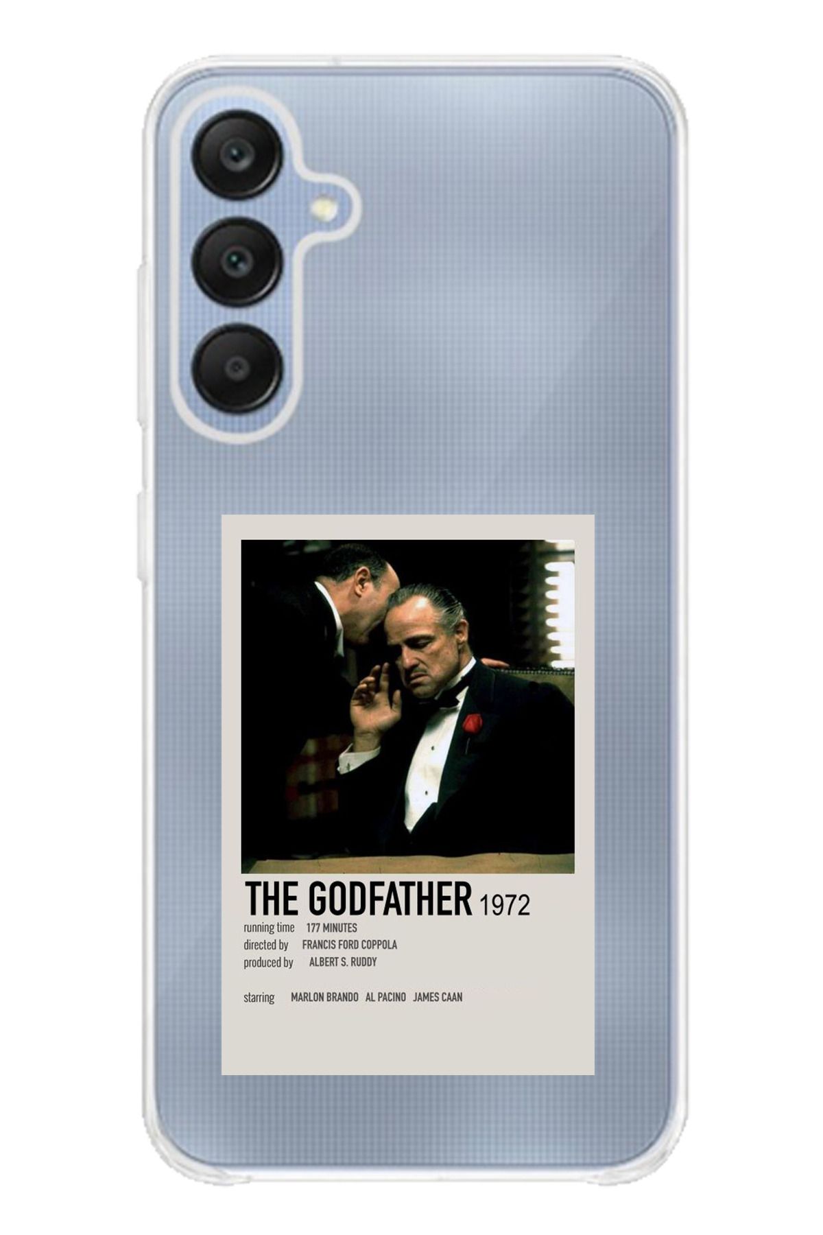 TechTree SAMSUNG Galaxy A25 Uyumlu The GodFather Baba Poster Tasarımlı Şeffaf Silikon Kılıf