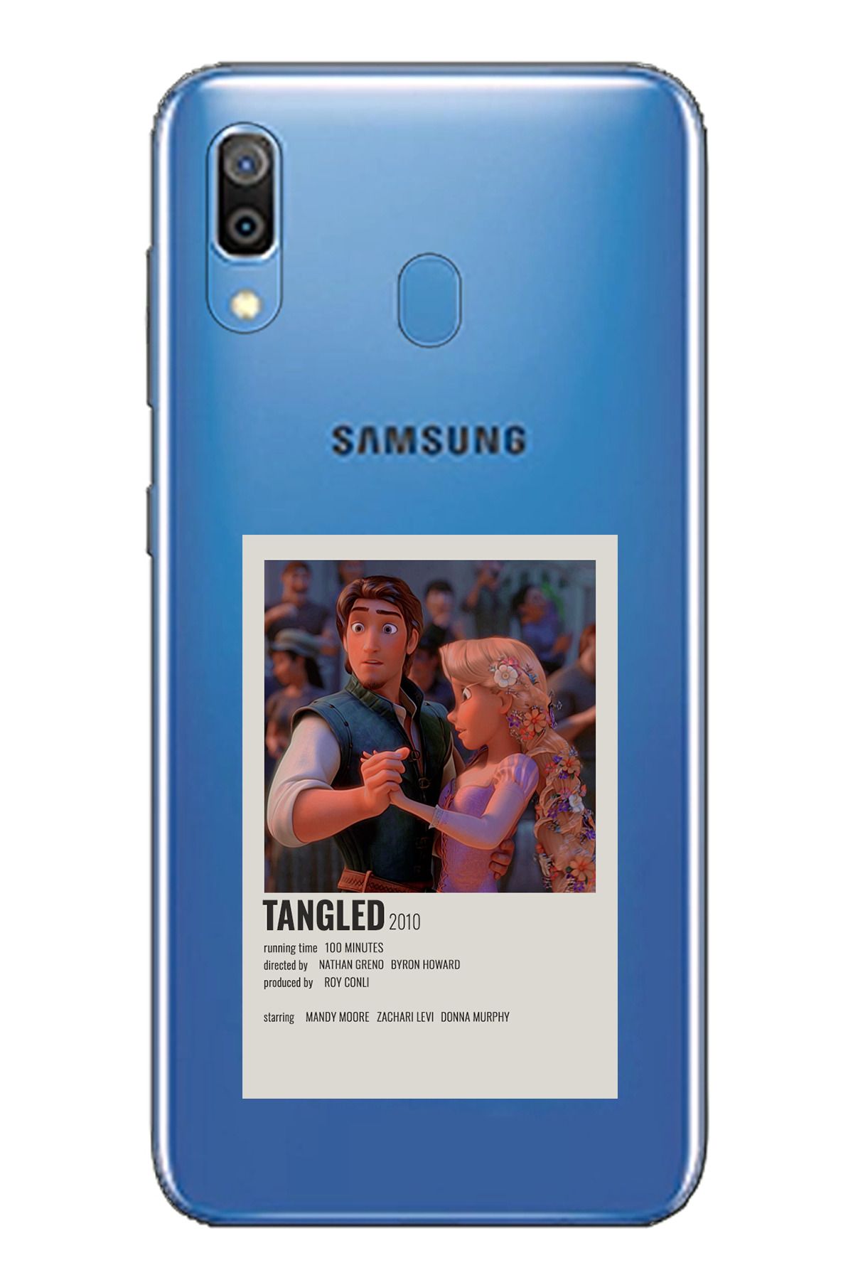 TechTree SAMSUNG Galaxy A20 / A30 Uyumlu Rapunzel Tangled Tasarımlı Şeffaf Silikon Kılıf