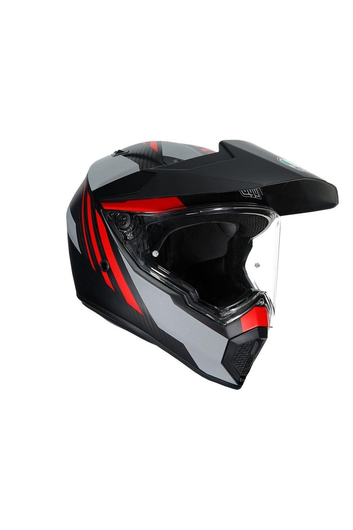 AGV Kask/ax-9 Multı Plk Refractıve Adv Matt Carbon/red