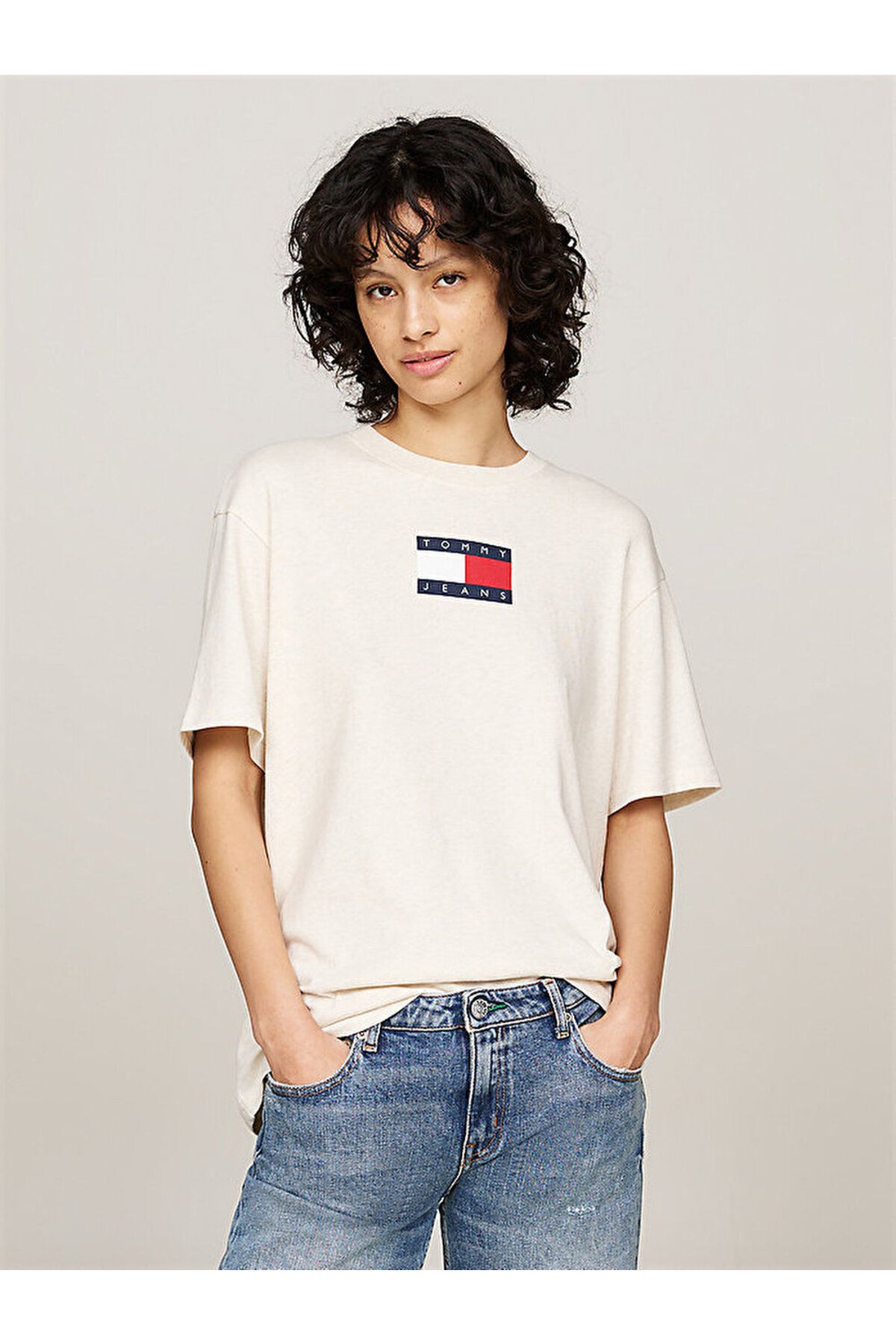 Tommy Hilfiger Melange Crew Neck Relaxed T-Shirt