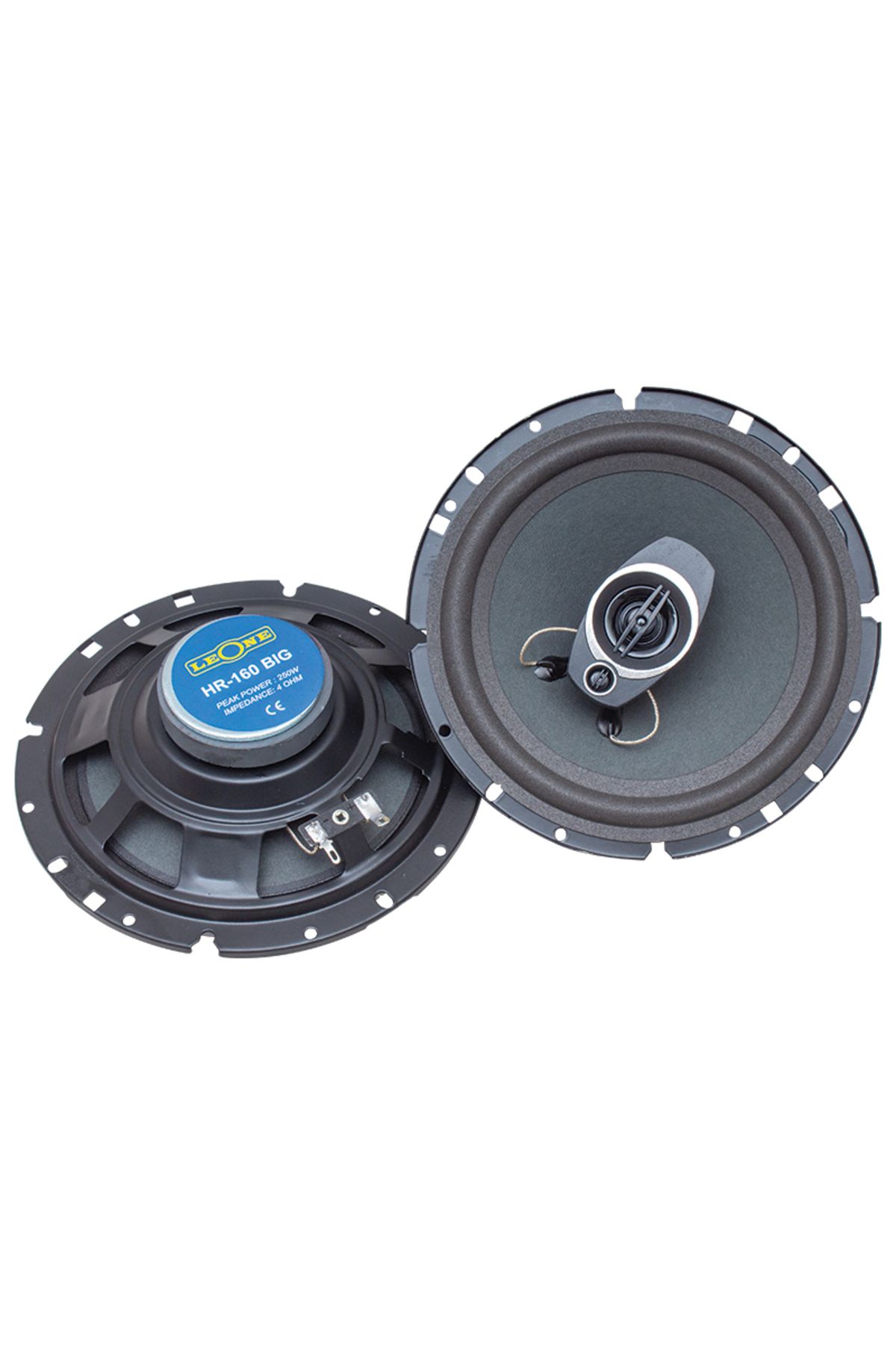 LEONE HR-160BIG 16 CM 250 WATT MAX 125 WATT RMS 3 YOLLU 2Lİ TAKIM KUTULU OTO HOPARLÖR