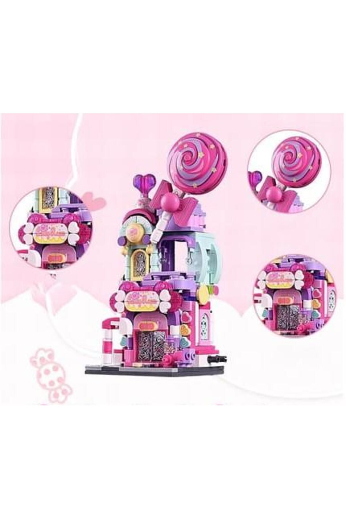 keeppley-City Corner K28012 - Sky Candy Shopre Sky Candy Shop Building Blocks Toy Set 7