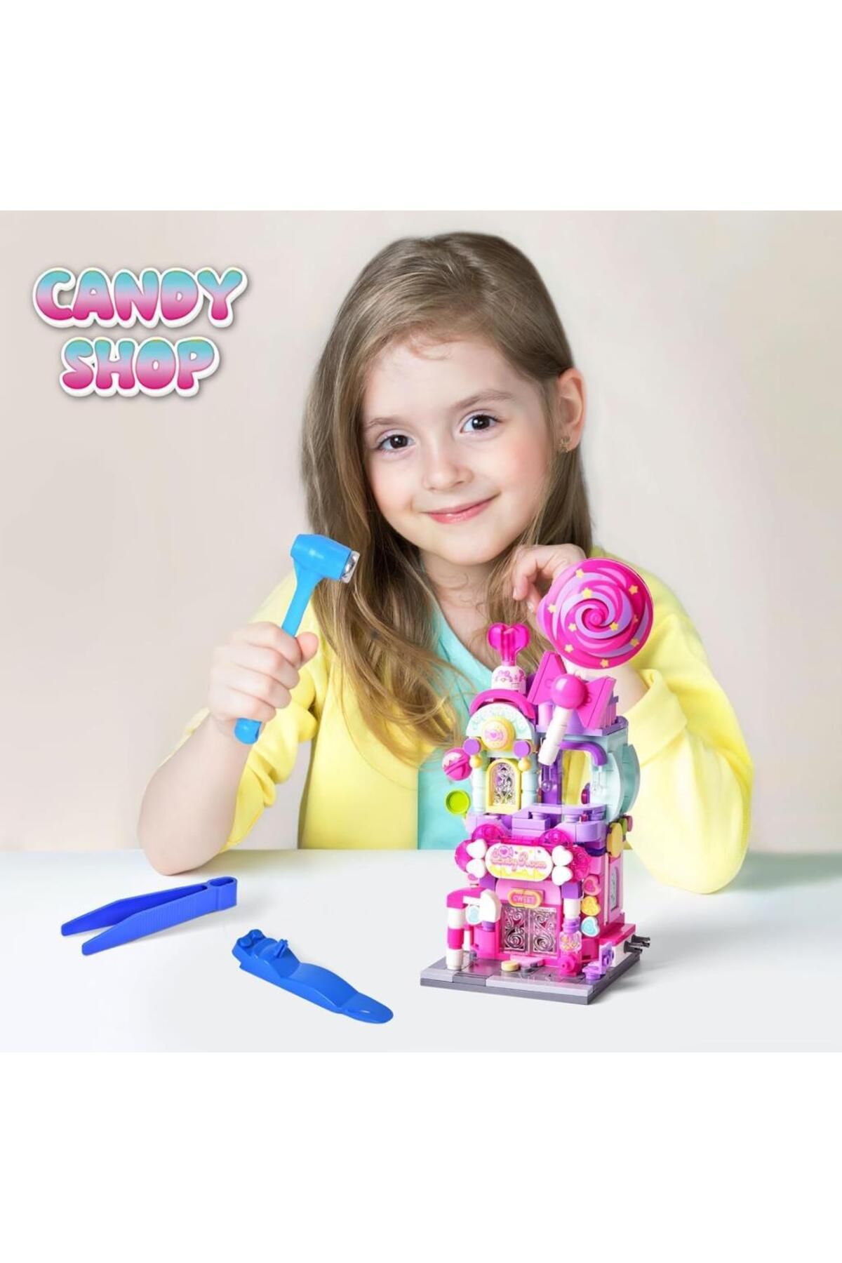 keeppley-City Corner K28012 - Sky Candy Shopre Sky Candy Shop Building Blocks Toy Set 5
