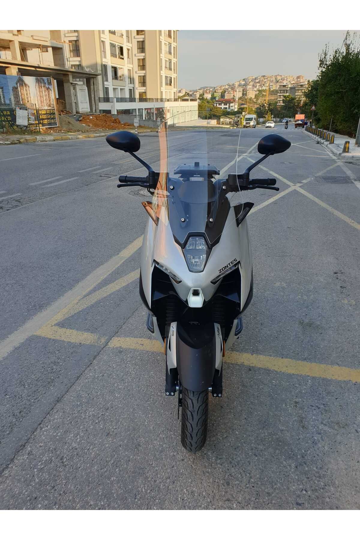 Zontes ZT 125 Siperlik Ön Cam 2025 Model 55cm Şeffaf Renkli 4mm