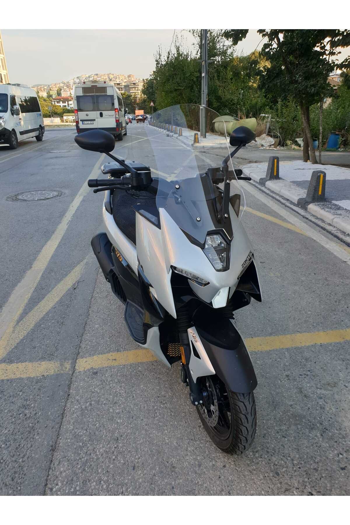 Zontes ZT 125 Siperlik Ön Cam 2025 Model 55cm Şeffaf Renkli 4mm