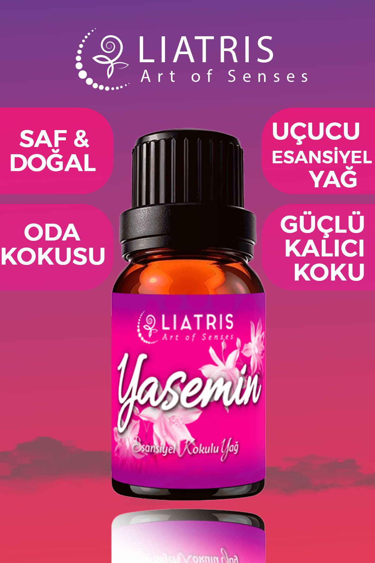 liatris Yasemin esansiyel uçucu yağ,hava nemlendirici,buhurdanlık,oda parfümü 10ml %100 Saf & doğal koku