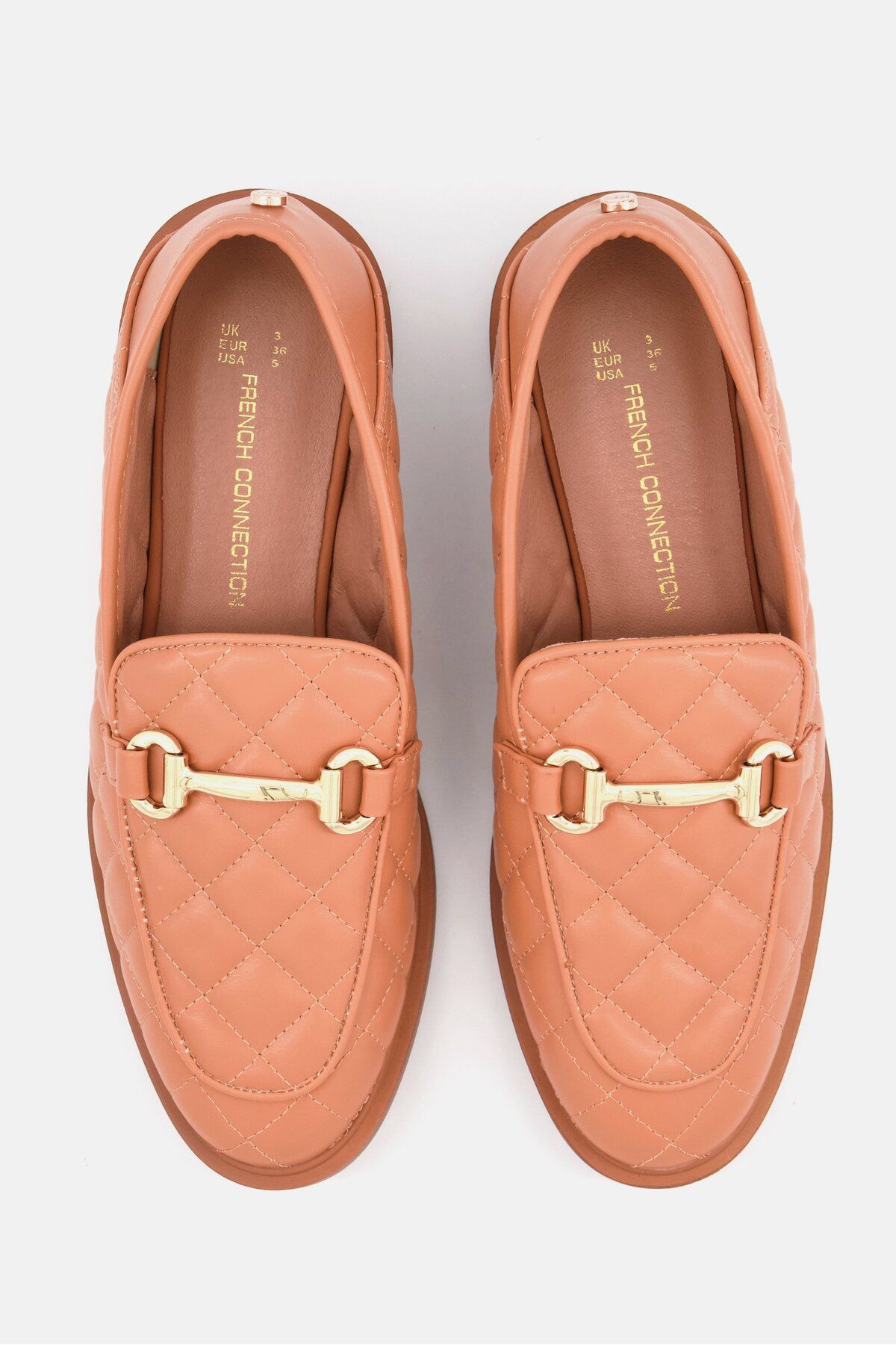 French Connection-Women Quilted Slip On Casual Shoes, Tan 3