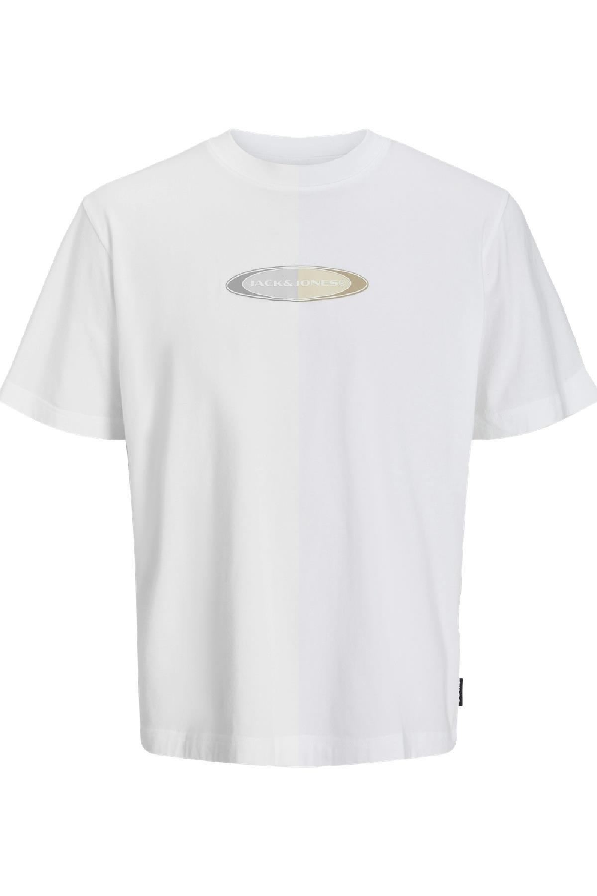 تی‌شرت مردانه سفید طرح‌دار ۱۲۲۷۳۸۸۰ جک اند جونز تی شرت ورزشی Jack & Jones