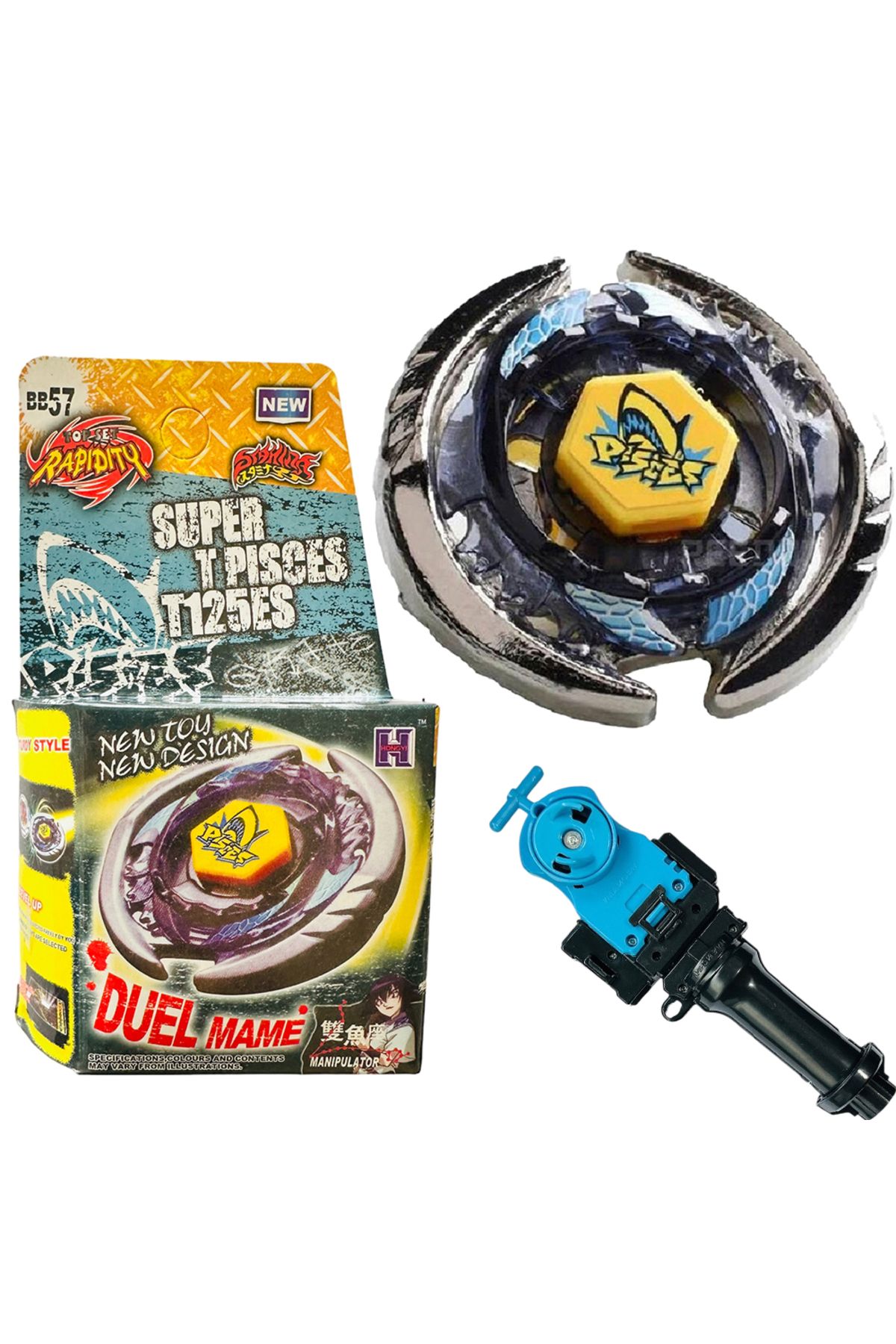 RAPIDITY BB57 BEYBLADE METAL FUSION Thermal Pisces TOPAÇ HEDİYE OYUNCAK