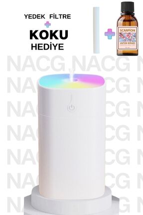 NACG H2o Humidifier 400 Ml Ulrasonik Araba - Oda Hava Nemlendirici Buhar Maki...