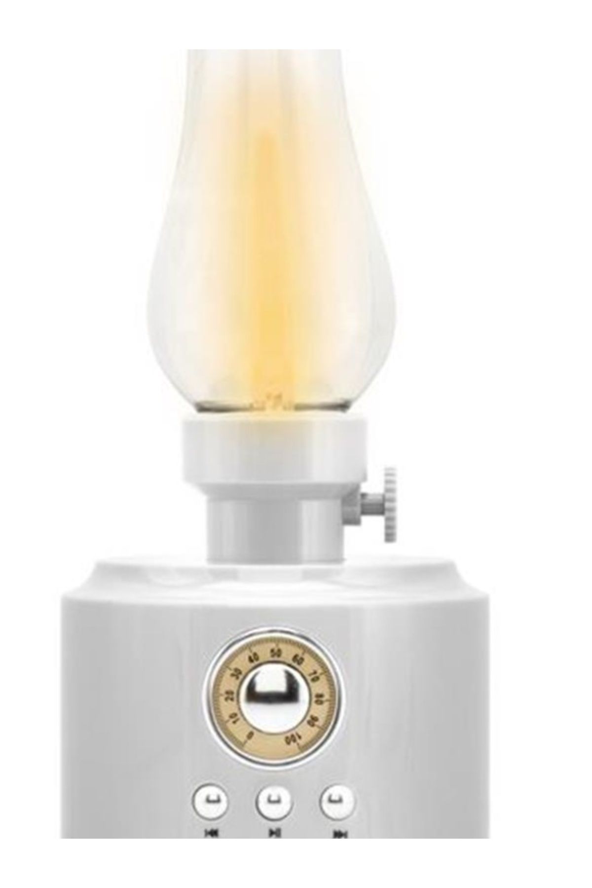 HADRON C210 Beyaz Bluetooth Nostalji Gaz Lambası Speaker100-100-200mm