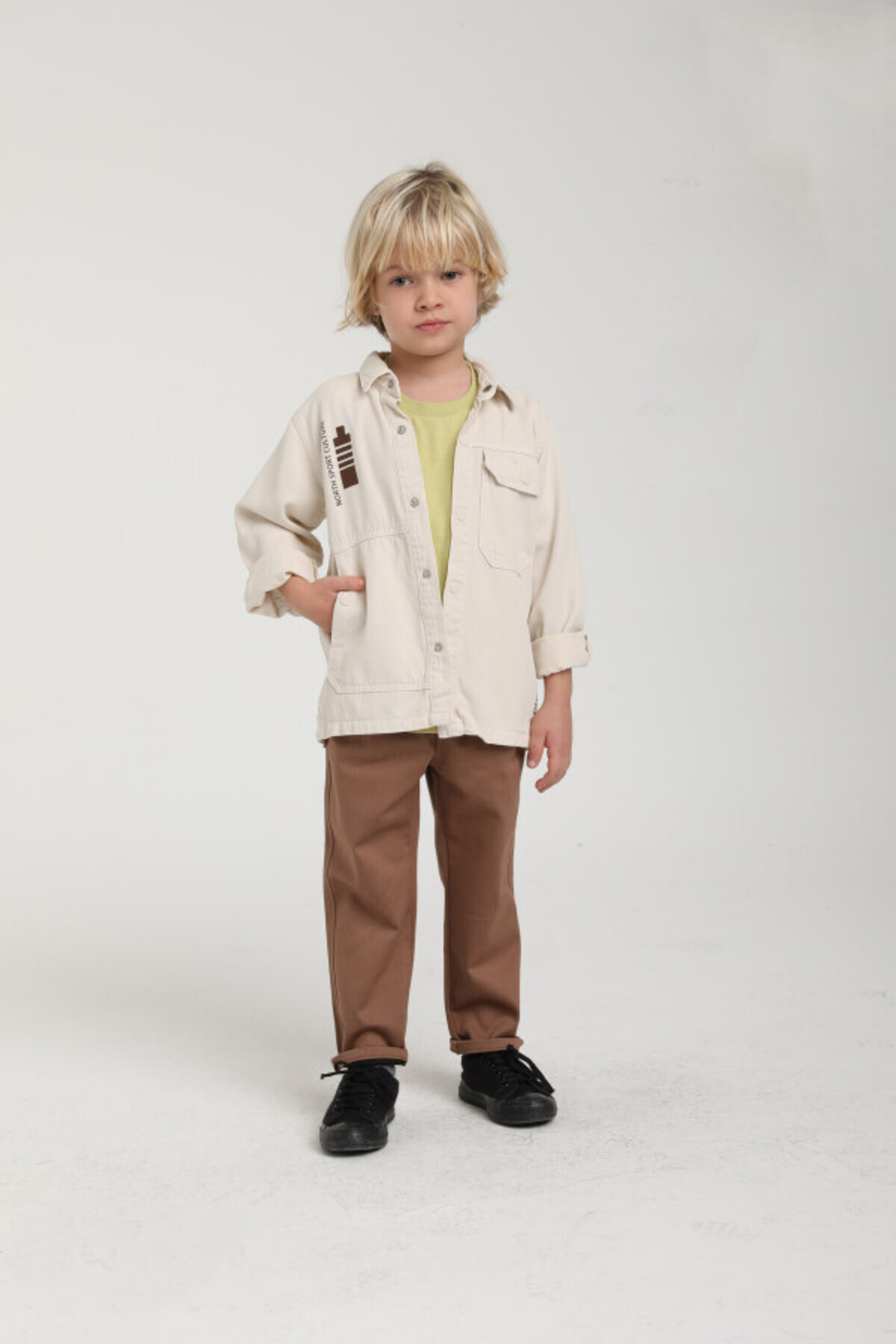 xo kids moda Erkek Çocuk Gömlek 1-4 Yaş 2551 fotoğrafı 2 (önizleme)