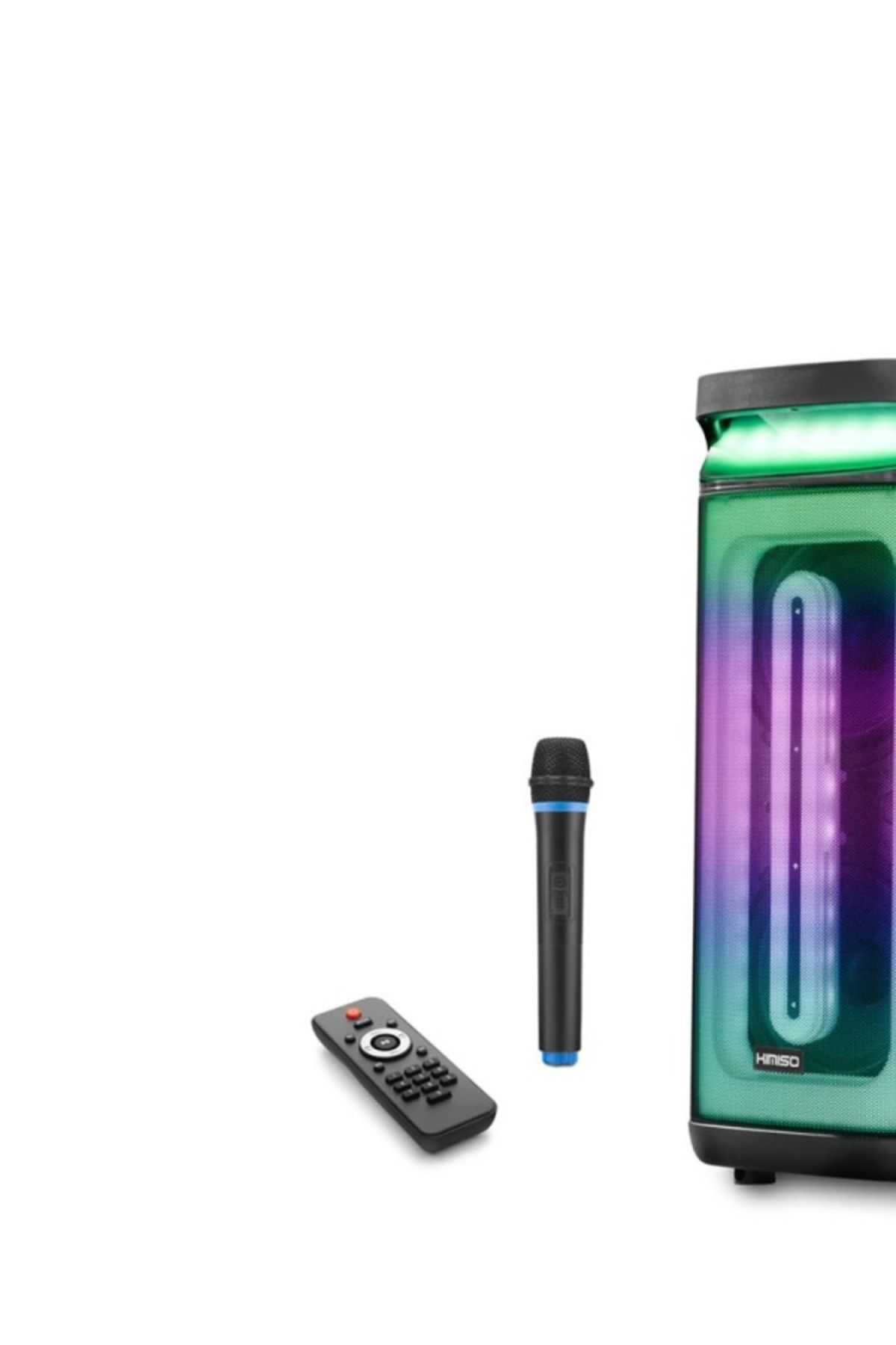 KİMİSO KIMISO QS4230 Mikrofonlu 8" Bluetooth Speaker Uzaktan Kumandalı 2x8" 265-300-675MM Usb-TfCard