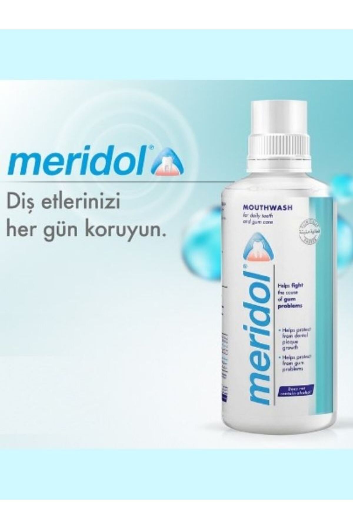 Meridol-Set of 3 Oral Care Water 400ml Toothbrush Soft Soft Toothpaste 75ml 20ml 6