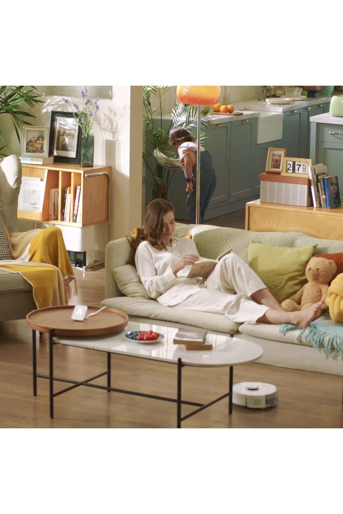 SwitchBot-Mini Robot Vacuum K10+ with Self-Empty Base for 70-Day of Cleaning 2500Pa Suction with voice control 5