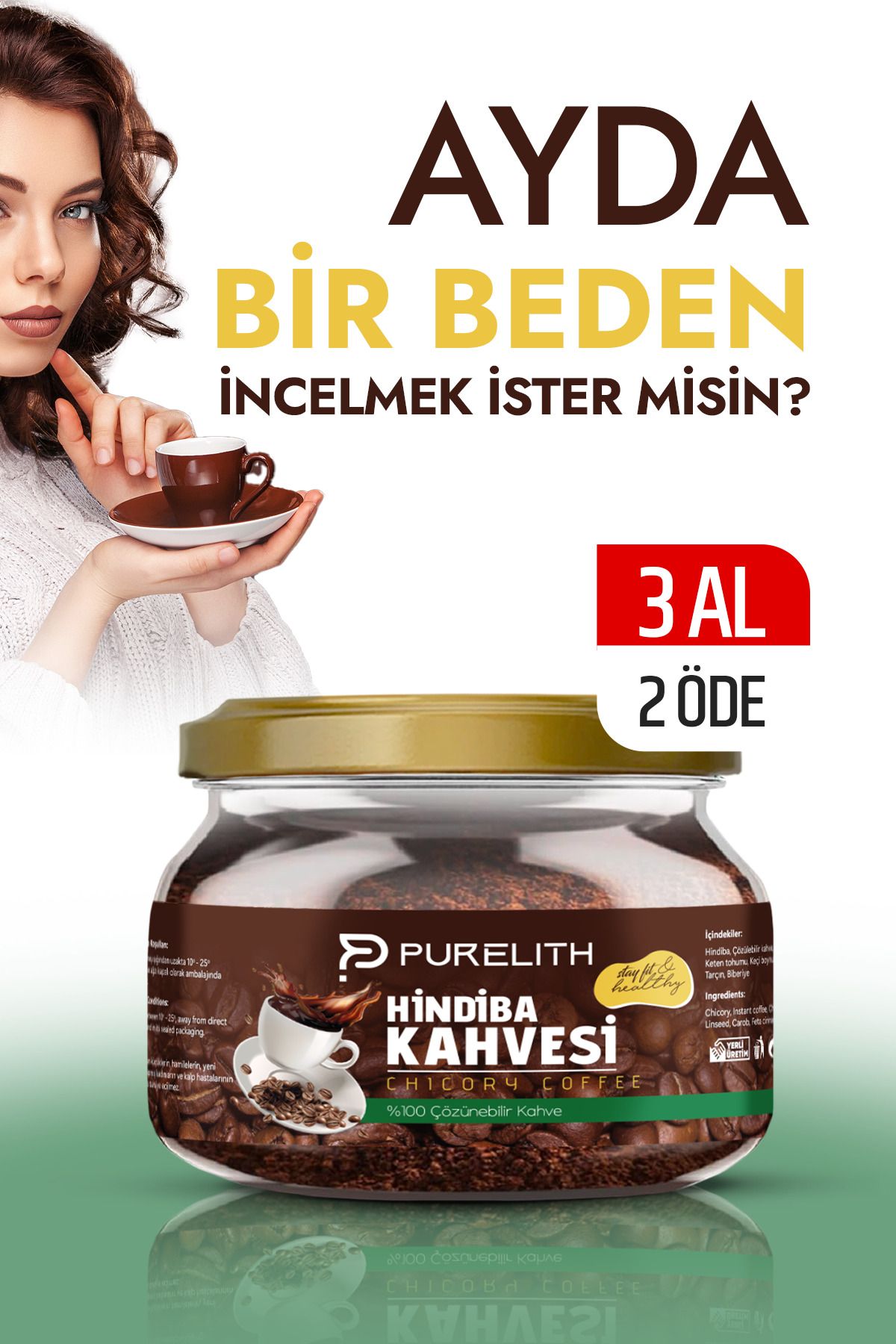 Purelith Detox Fit Coffee Ve Kilo Vermeye Yardımcı Içimi Kolay Diyet Zayıflama1 Kahve 150 gr