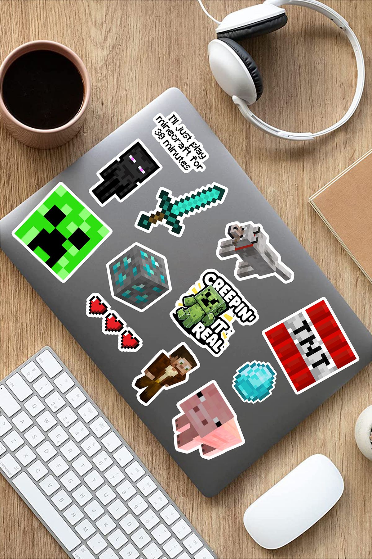 AR Sticker Game Temalı Laptop Notebook Tablet Sticker Set 11