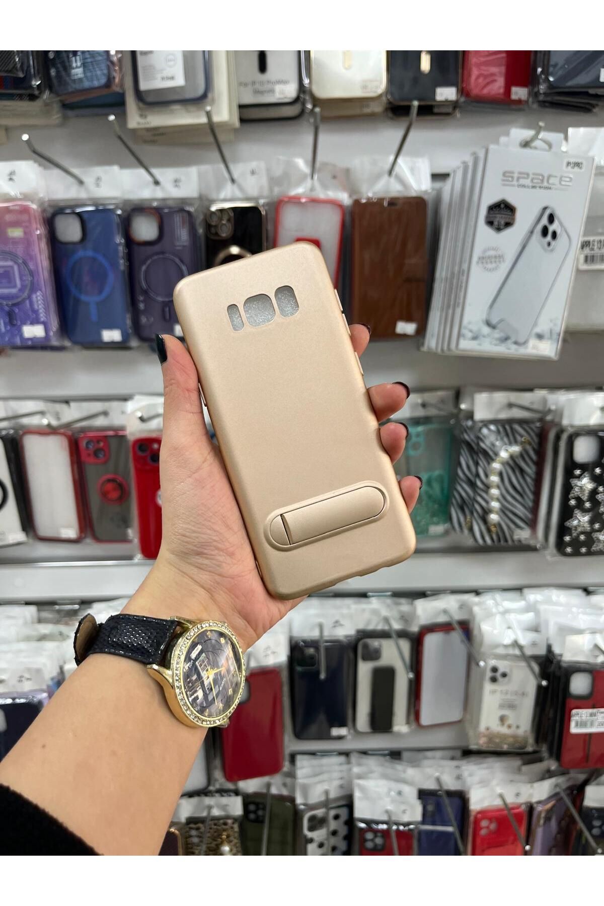TECNOTREND Galaxy S8-Stantlı Silikon Kılıf
