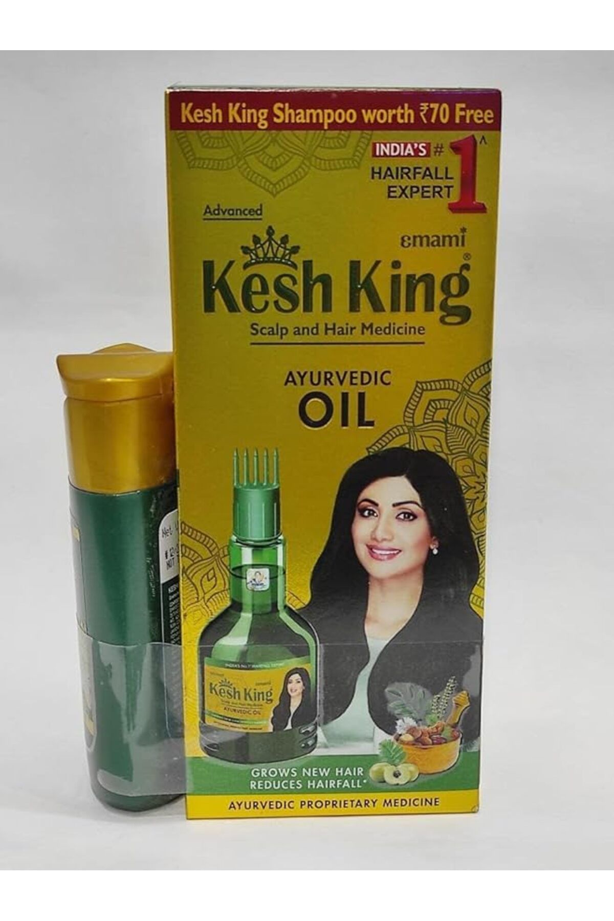 kesh king-زيت كيش كينج الأيورفيدي 100 مل + هدية مجانية شامبو مضاد لتساقط الشعر 50 مل 8