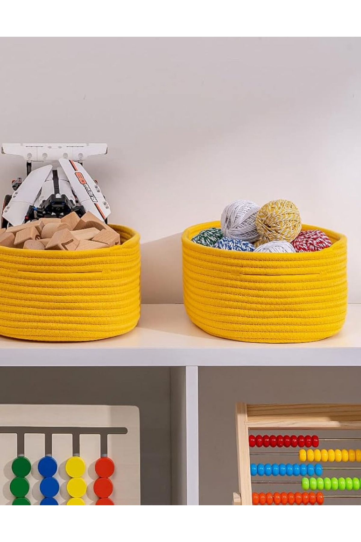 HomeTurko-Triple Basket Organizer Set, Organizer Basket Set 2