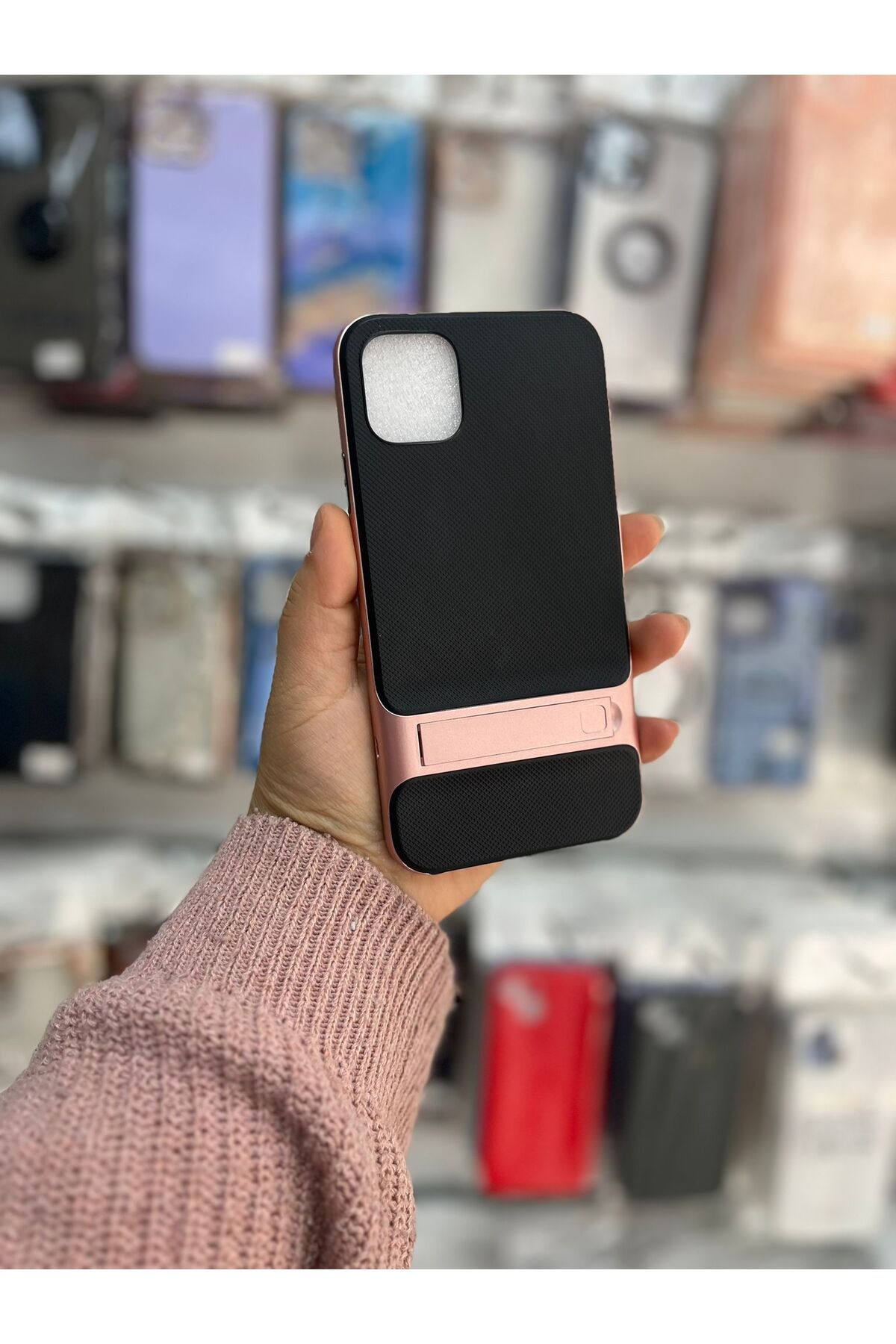 TECNOTREND APPLE İPHONE 11 PRO-MAX STANDLI VERUS SİLİKON KAPAK