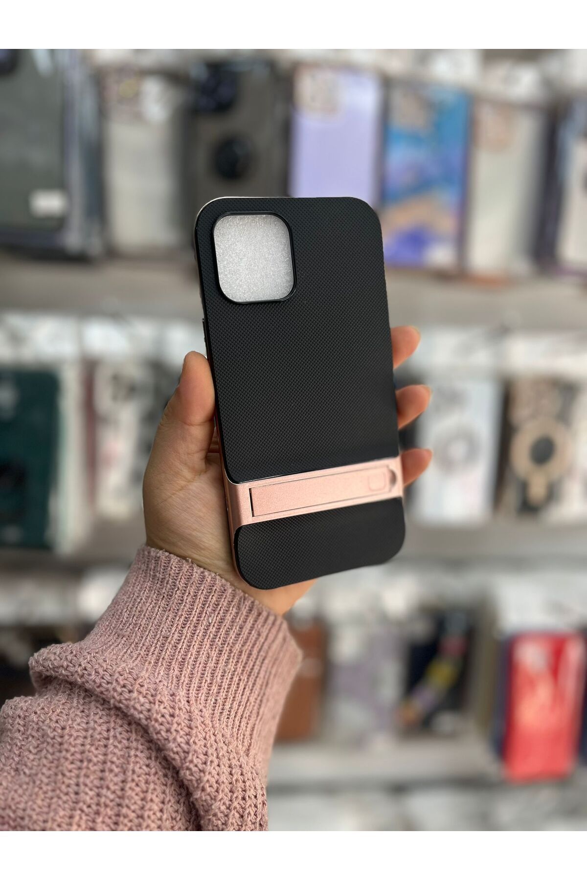 TECNOTREND Apple İphone 12 PRO MAX STANDLI VERUS SİLİKON KAPAK