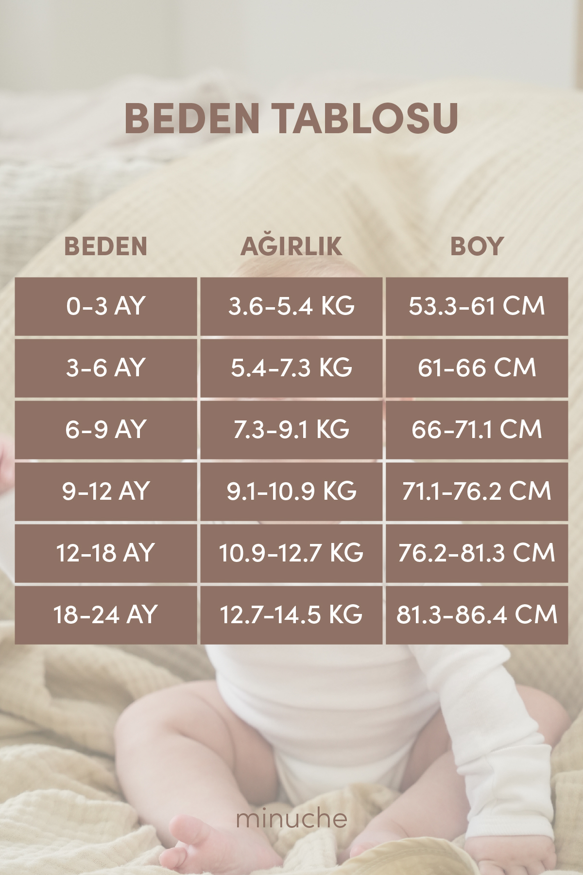 Minuche %100 Pamuk 6'lı Bebek Body - Uzun Kollu ve Çıtçıtlı Beyaz Zıbın fotoğrafı 3 (önizleme)
