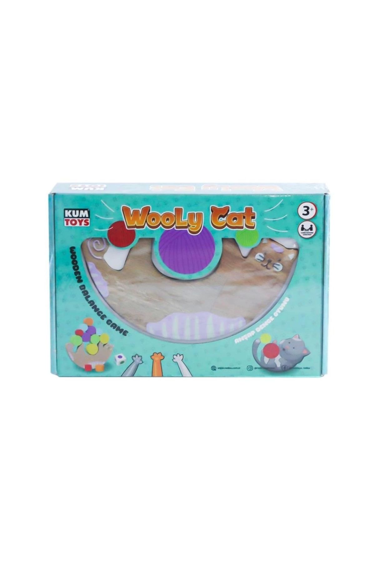 NessiWorld 5672 Wooly Cat Kedi Oyunu -Kumtoys