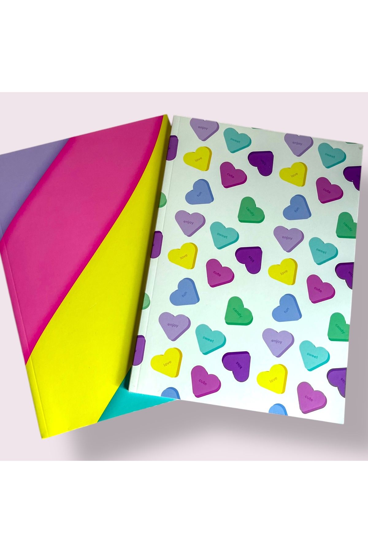 HEMA CANDY HEARTS AND STRIPES İKİLİ DEFTER SETİ