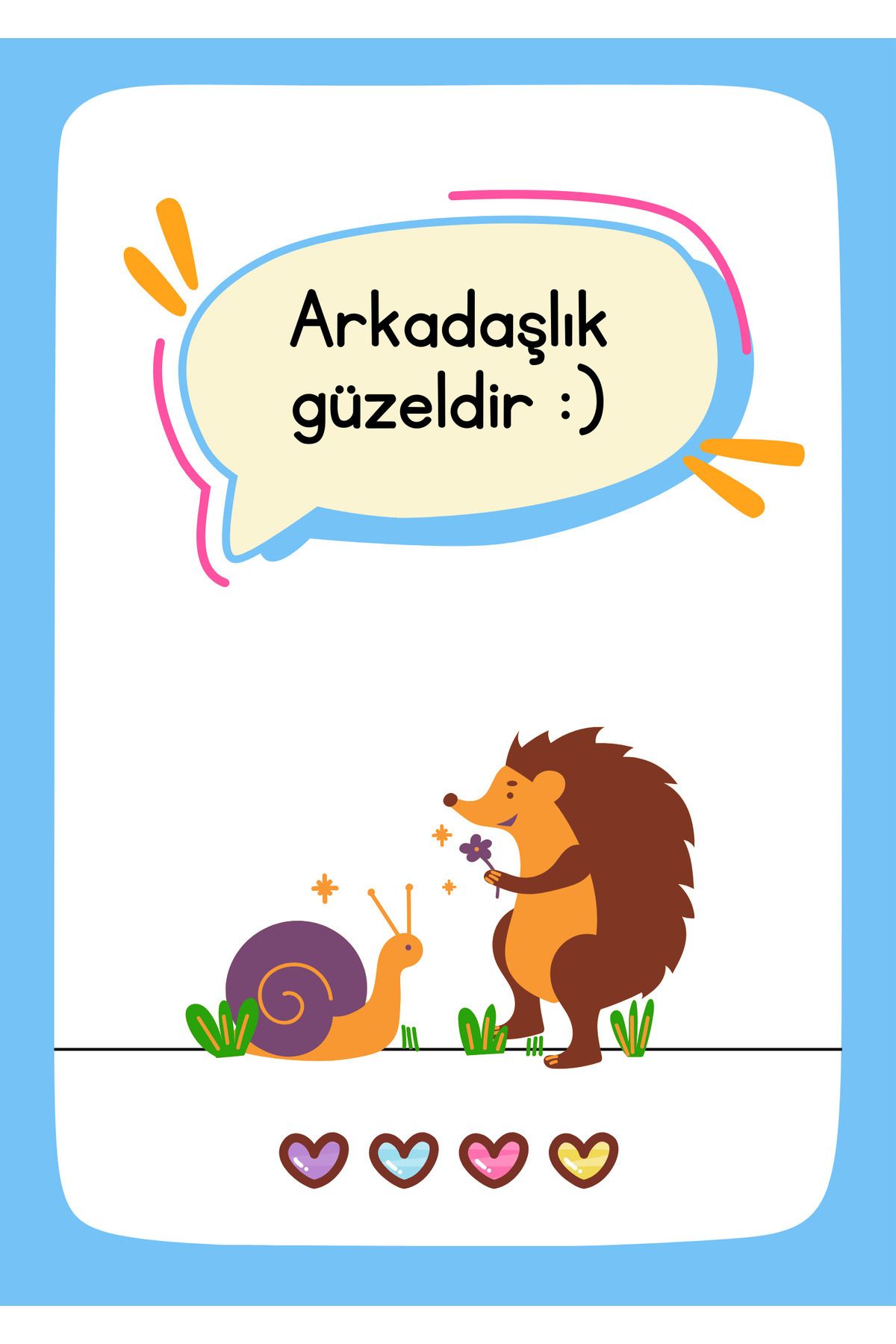 izmirdenet Çocuk ve Bebek Odası Eğitici Poster Duvar Kağıdı Plastik