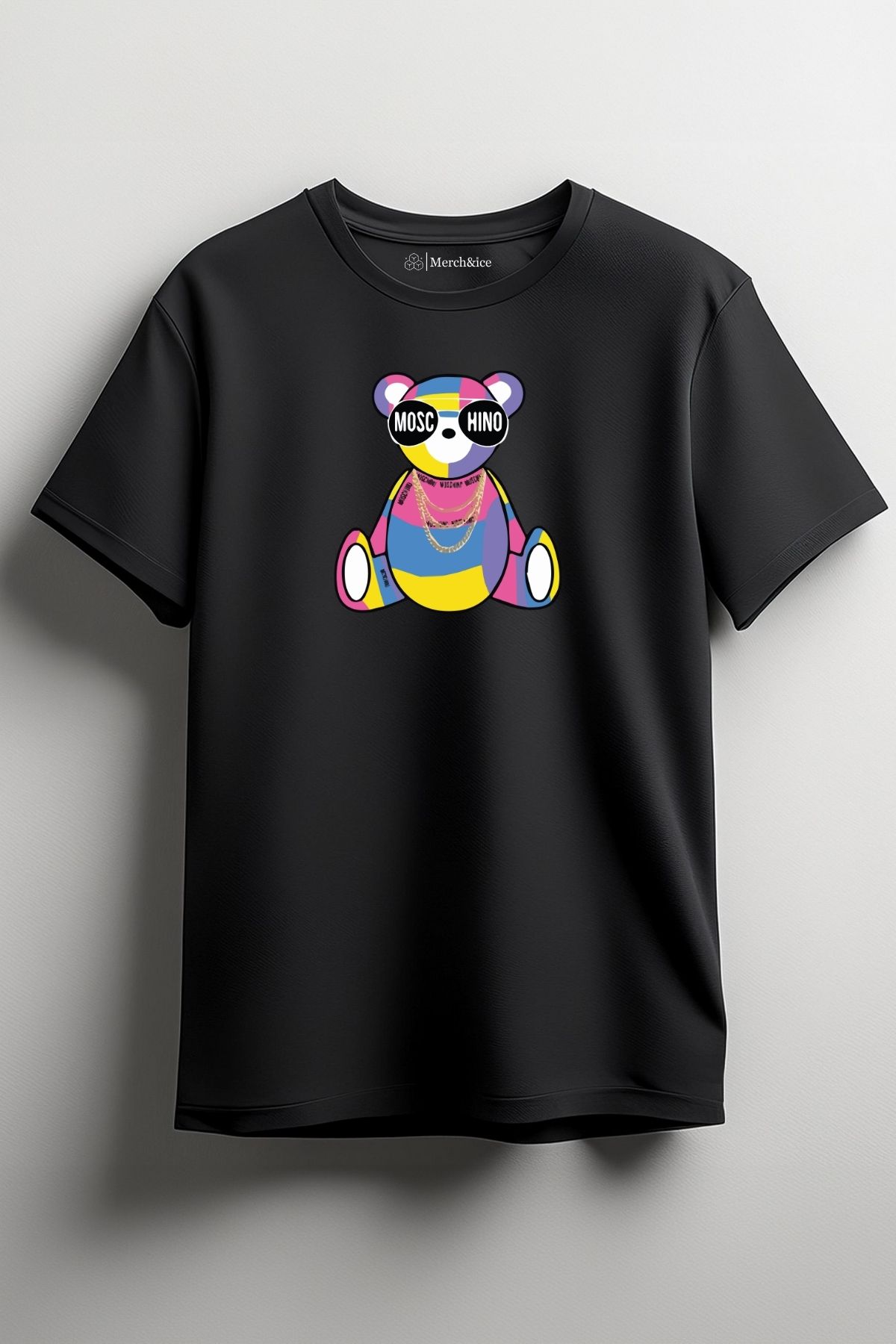 Merch&ice Moschino Bear Baskılı Unisex T-Shirt