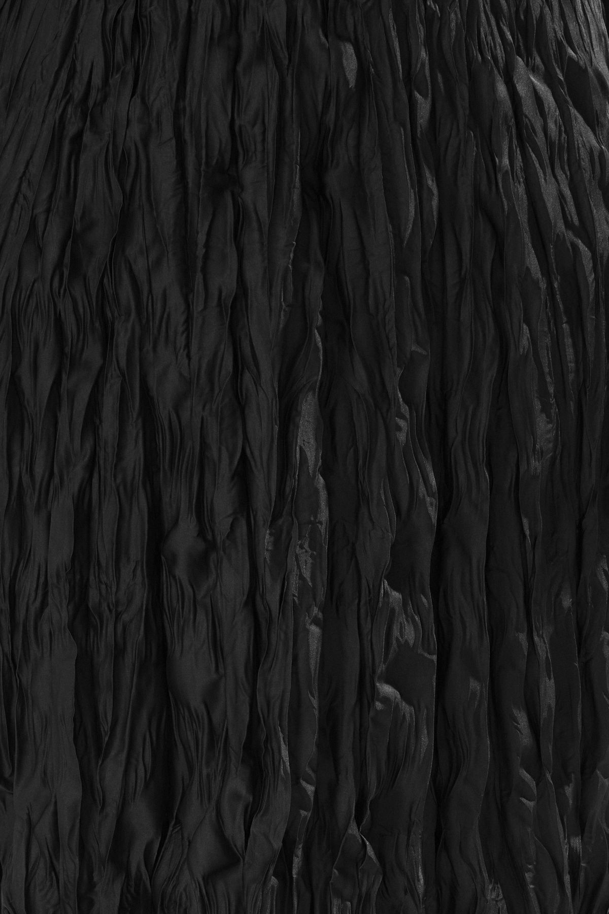 Trendyol Curve-Black Woven Large Size Skirt 2