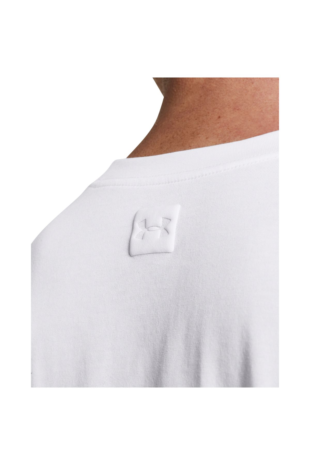 سویشرت ورزشی سفید مردانه آستین بلند Tonal Wordmark Male UA 1382890 100 Under Armour