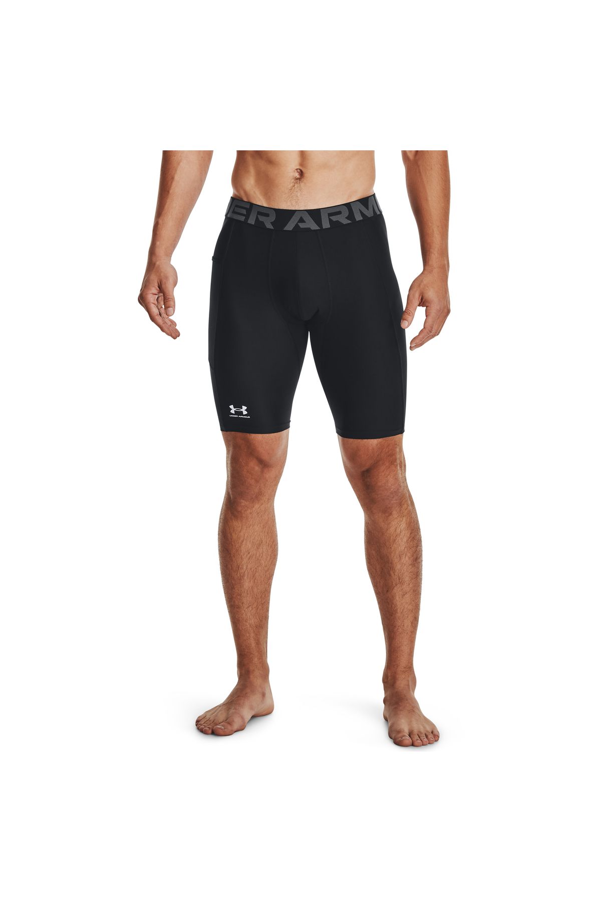 شورت ورزشی مشکی مردانه های بلند جیب Heatgear® 1361602 001 Under Armour