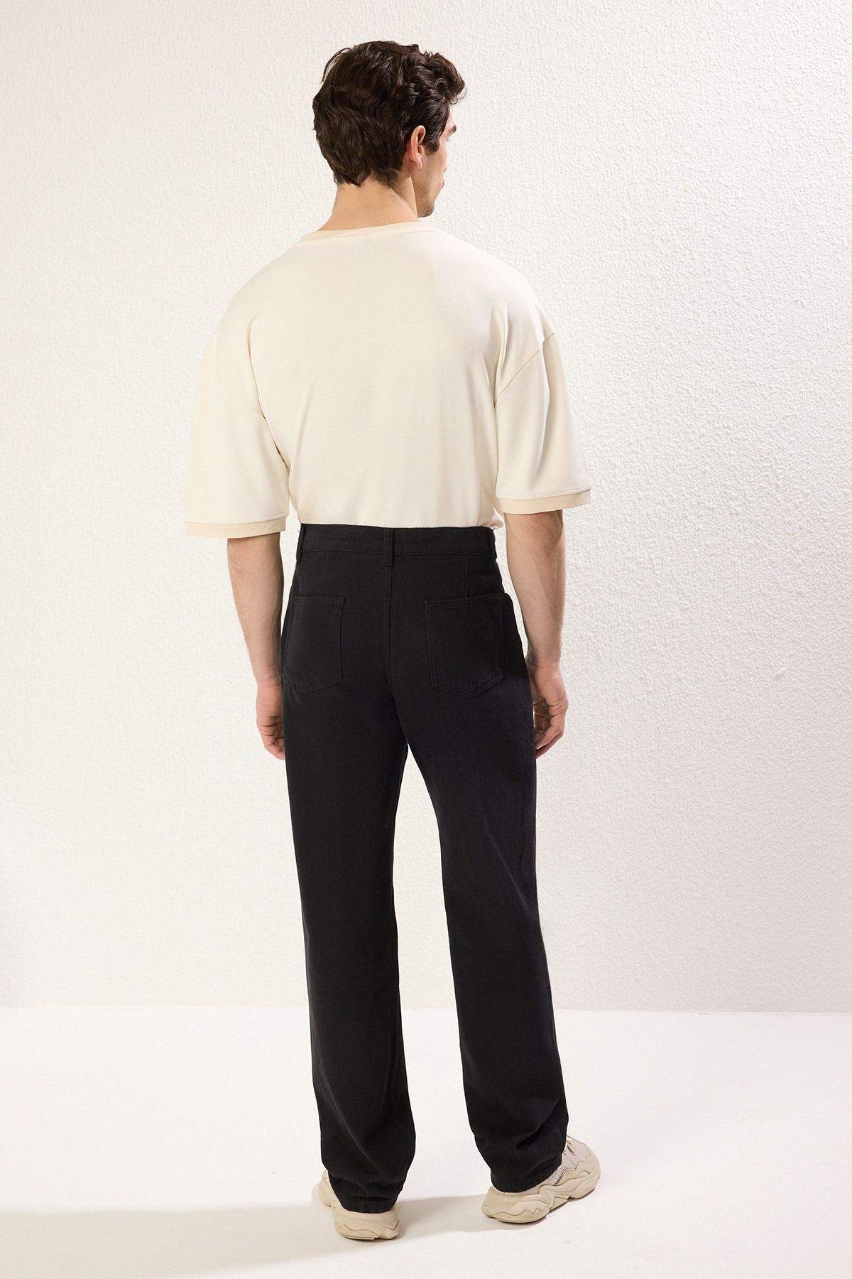 Trendyol Collection-Baggy Fit Black Trousers - Tmnss25Pl00021 5