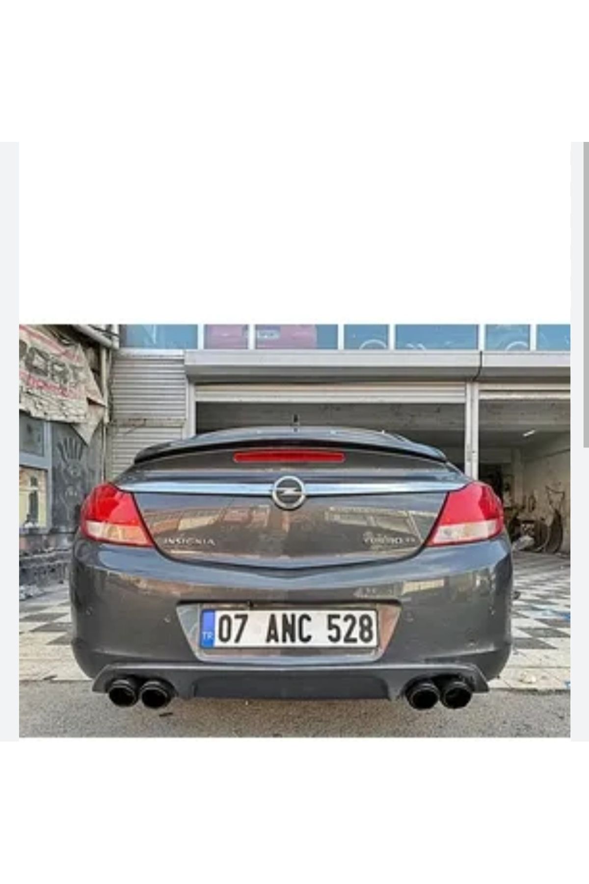 3mgarage Opel Insignia difüzör fiberglas ürün ham mat siyah