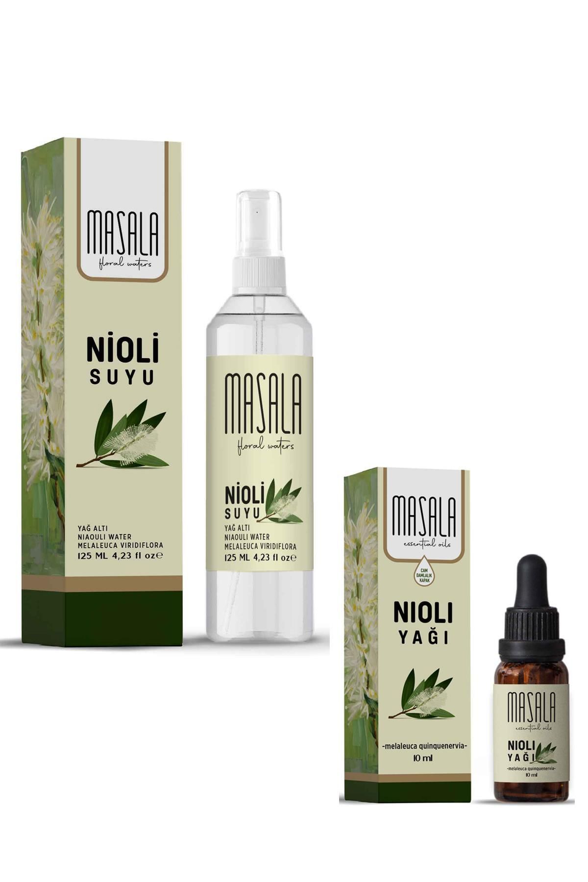 Masala Nioli Hidrolat & Uçucu Yağ Seti – 125 ml Nioli Suyu & 10 ml Nioli Yağı | Saf ve Doğal