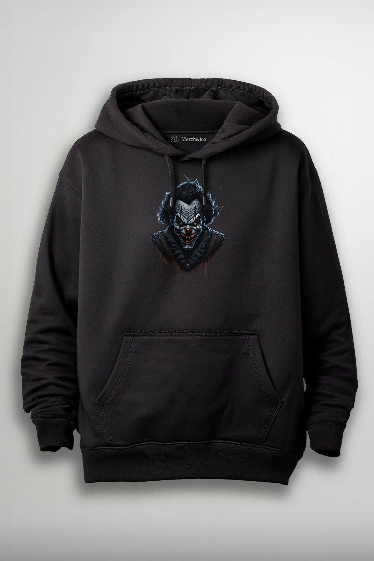 Merch&ice Siyah Joker Baskılı Unisex Sweatshirt