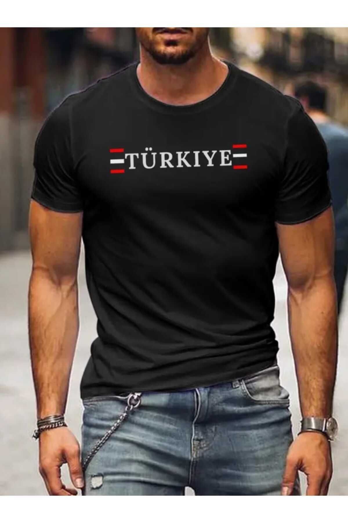 WOODROFFE Türkiye Baskılı Oversize Salaş Boyfriend T-shirt Erkek