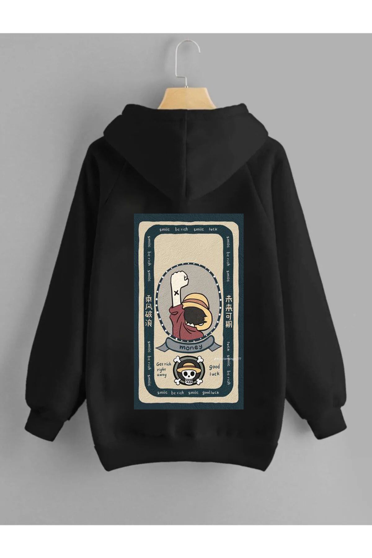 Pisa Art Pamuk Şapkalı Erkek Çocuk Poster Sweatshirt anime