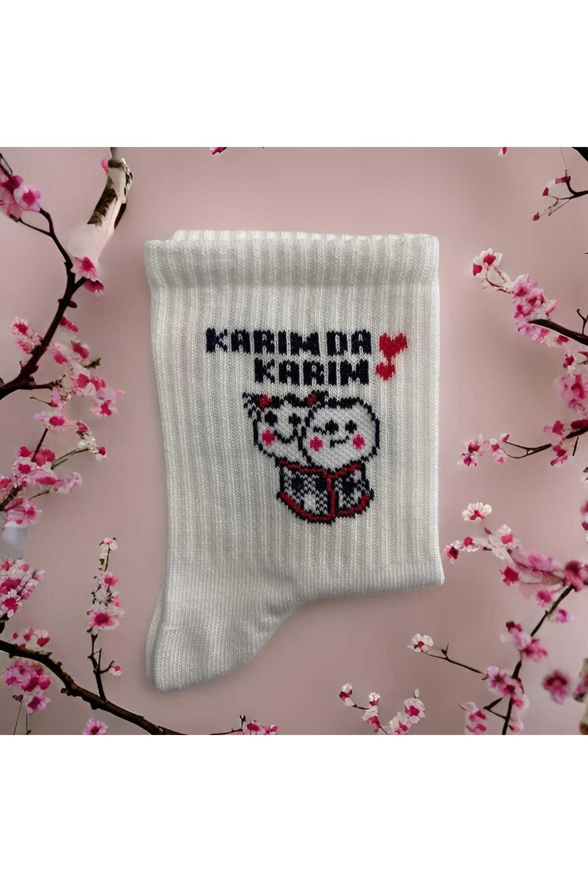 Airsocks 6’lı “Karım da Karım” Yazılı Unisex Tenis Çorap(Kutulu)