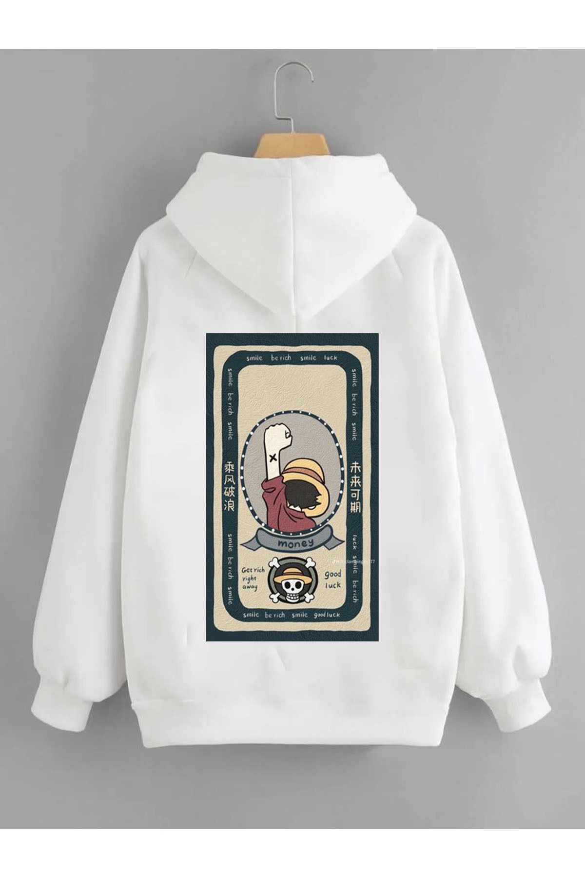 Pisa Art Pamuk Şapkalı Erkek Çocuk Poster Sweatshirt anime