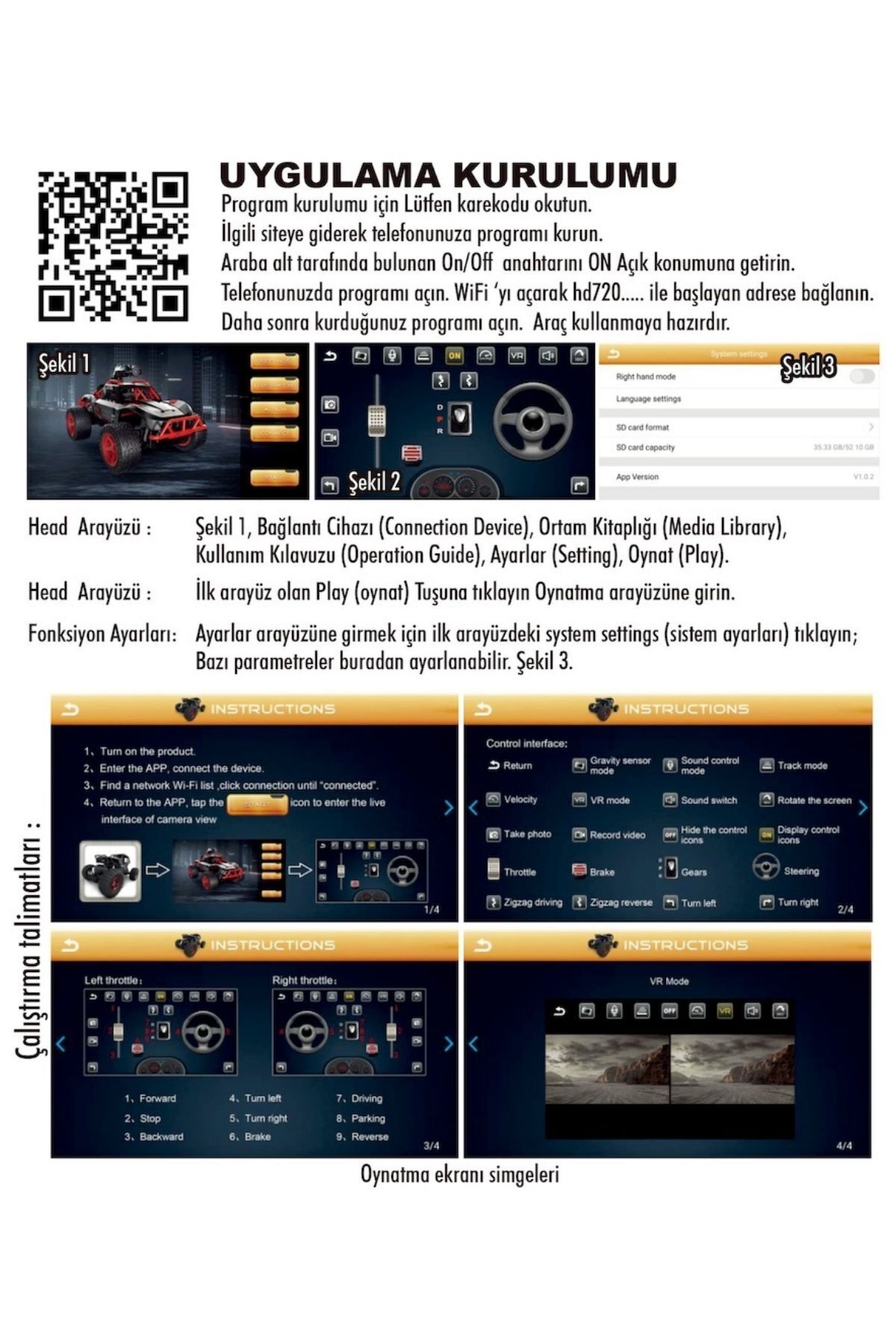 TRENDZONE Şarjlı 720p WiFi Kameralı FPV RC Rock Crawler OFF-ROAD Araba | Büyük Arazi Lastikli 23cm fotoğrafı 5 (önizleme)